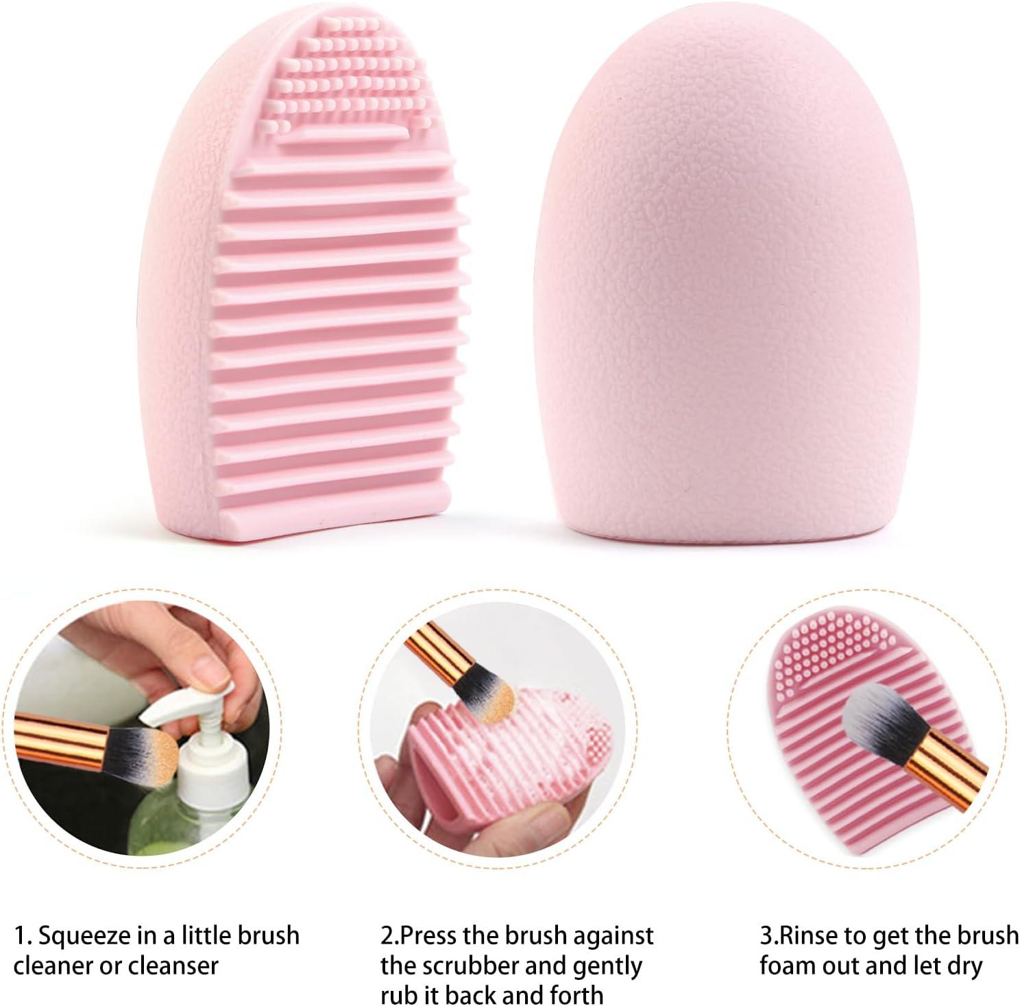 MAANGE Eye Makeup Brushes, 41 Pcs Premium Synthetic Precision Makeup Brush Set Contour Blush Eyeshadow Eyeliner Blending Make up Brush Kit (Pink, 41 Piece Set) - 30Pcs-Black image number 3