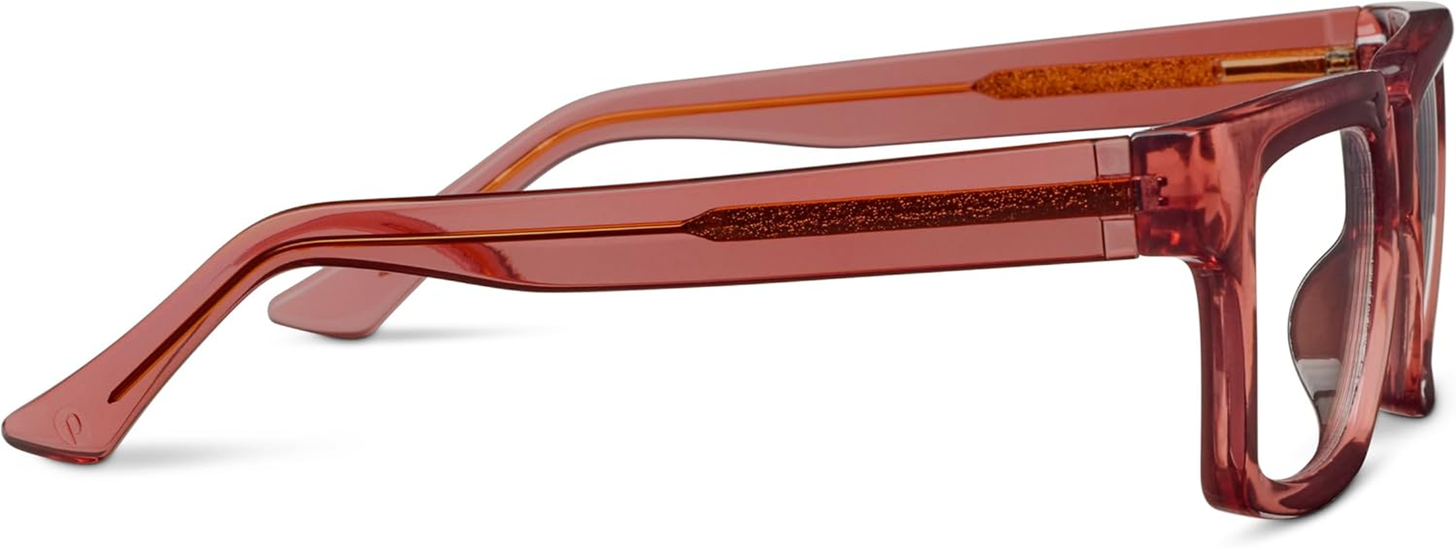 Peepers by Peeperspecs Oprah&rsquo;S Favorite Spotlight Blue Light Blocking Reading Glasses and No Correction Eyewear, Rose, 2 image number 6