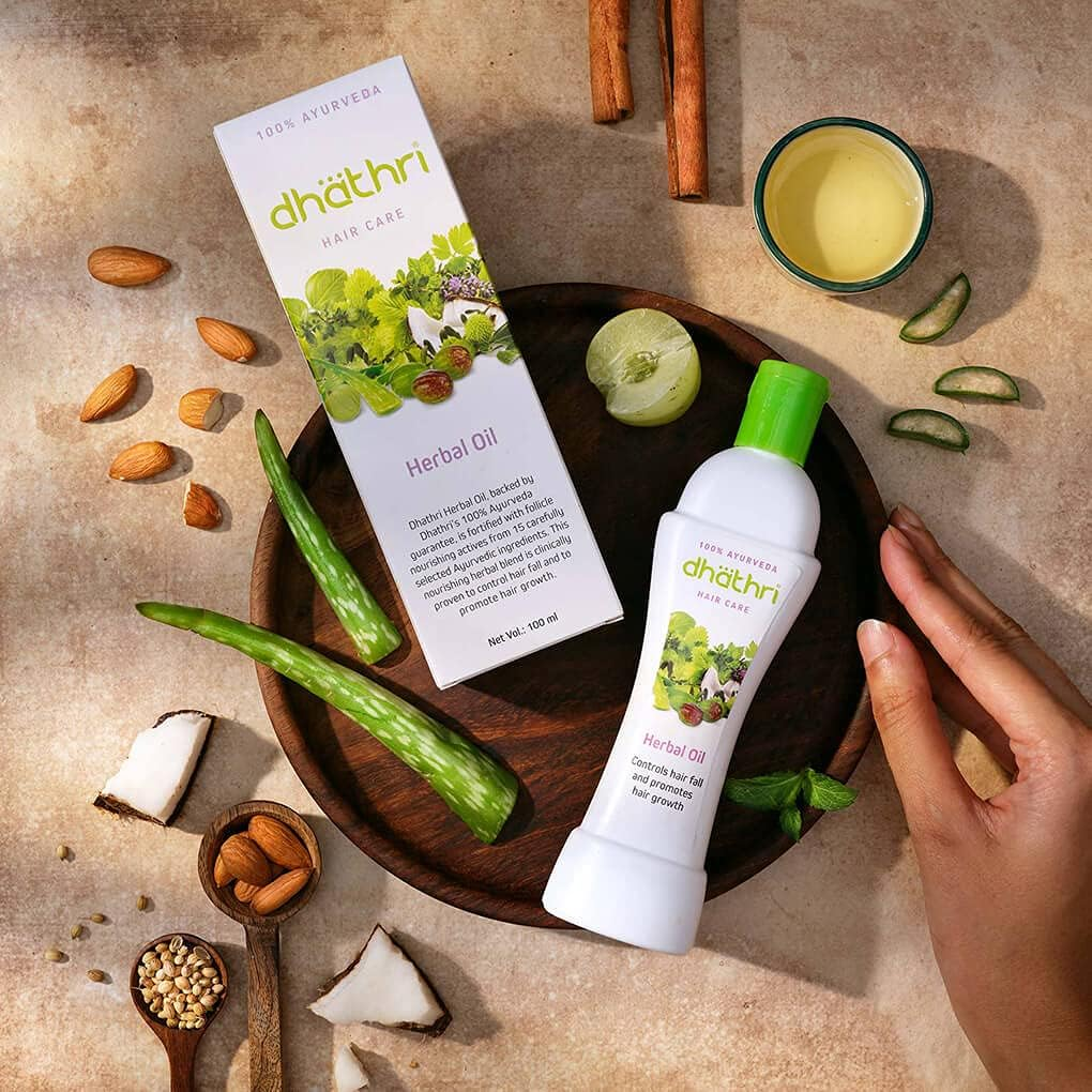 Dhathri HAIR CARE Herbal Oil Pack of 1-100 Ml Each image number 6