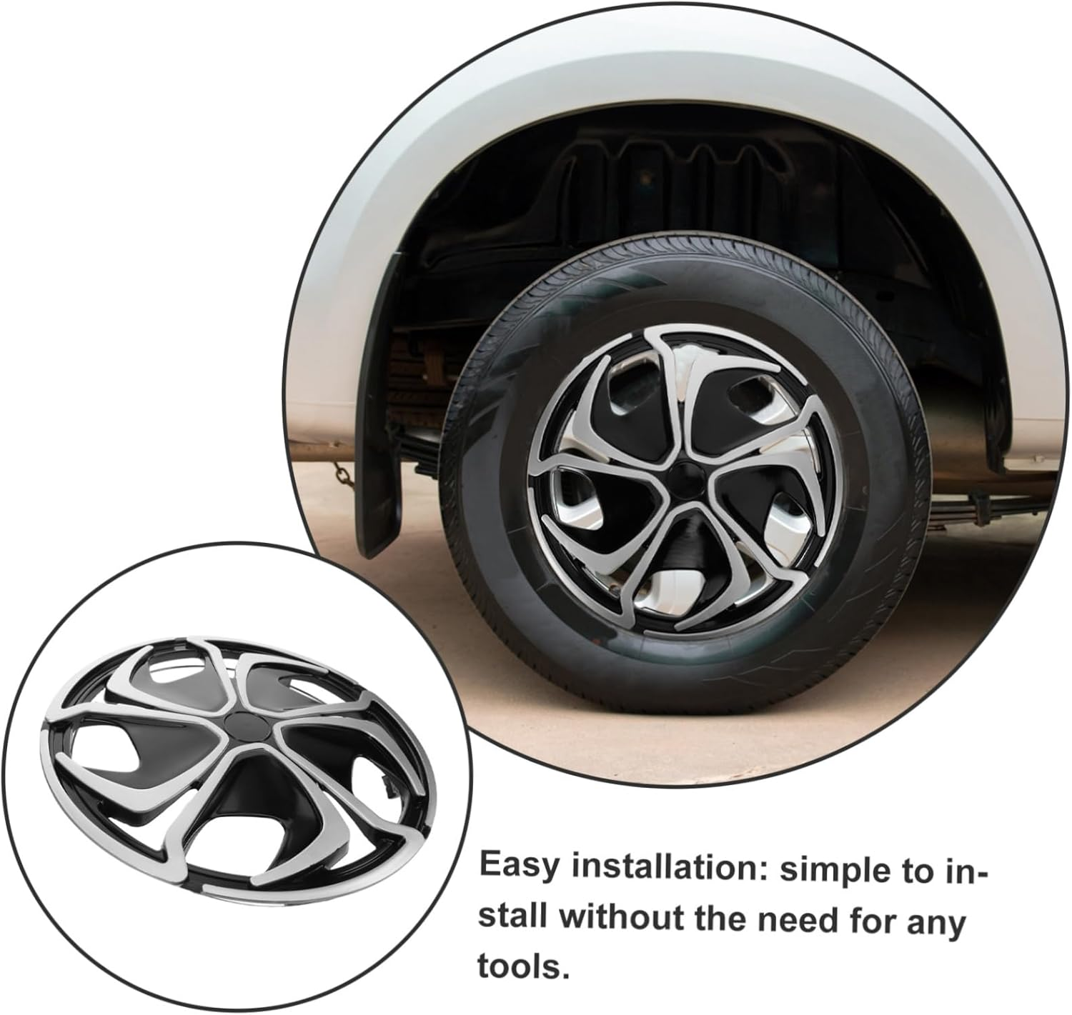 MUELODSIC Wheel Rim Protector Car Wheel Cover for Stylish Aesthetic Installation Material Suitable for All Vehicles image number 5