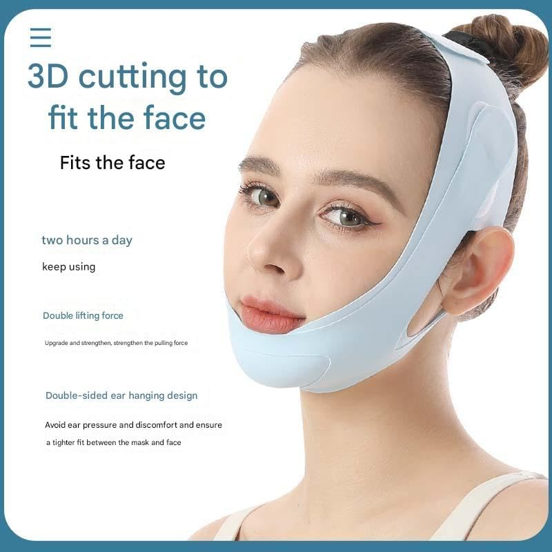 Double Chin Strap Face Slimming, Lifting Mask for Women,Chin Strap for Sleeping,Jawline Shaper (Pink, One Size)