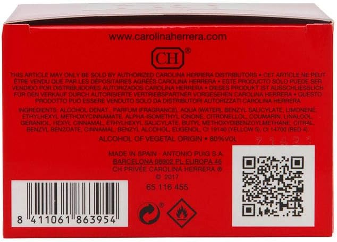 Carolina Herrera Ch Prive Carolina Herrera Eau De Parfum Spray 50Ml