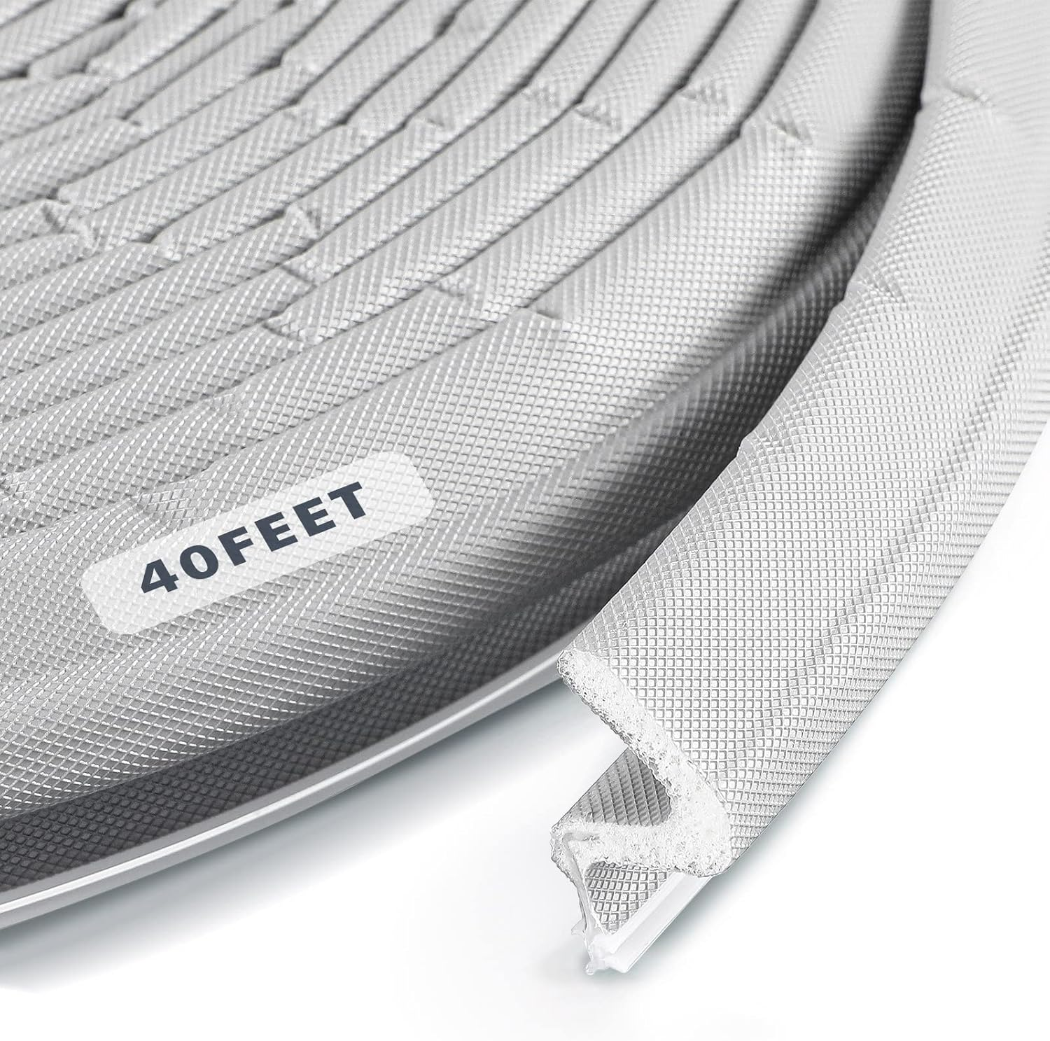 BBTO Door Weather Stripping Seal Winter Windows Kerf Soundproof Strip V-Shaped Q Foam Weather Stripping Door Frame for Card Slot Large Gap and Easy Installation(60 Feet,Black)