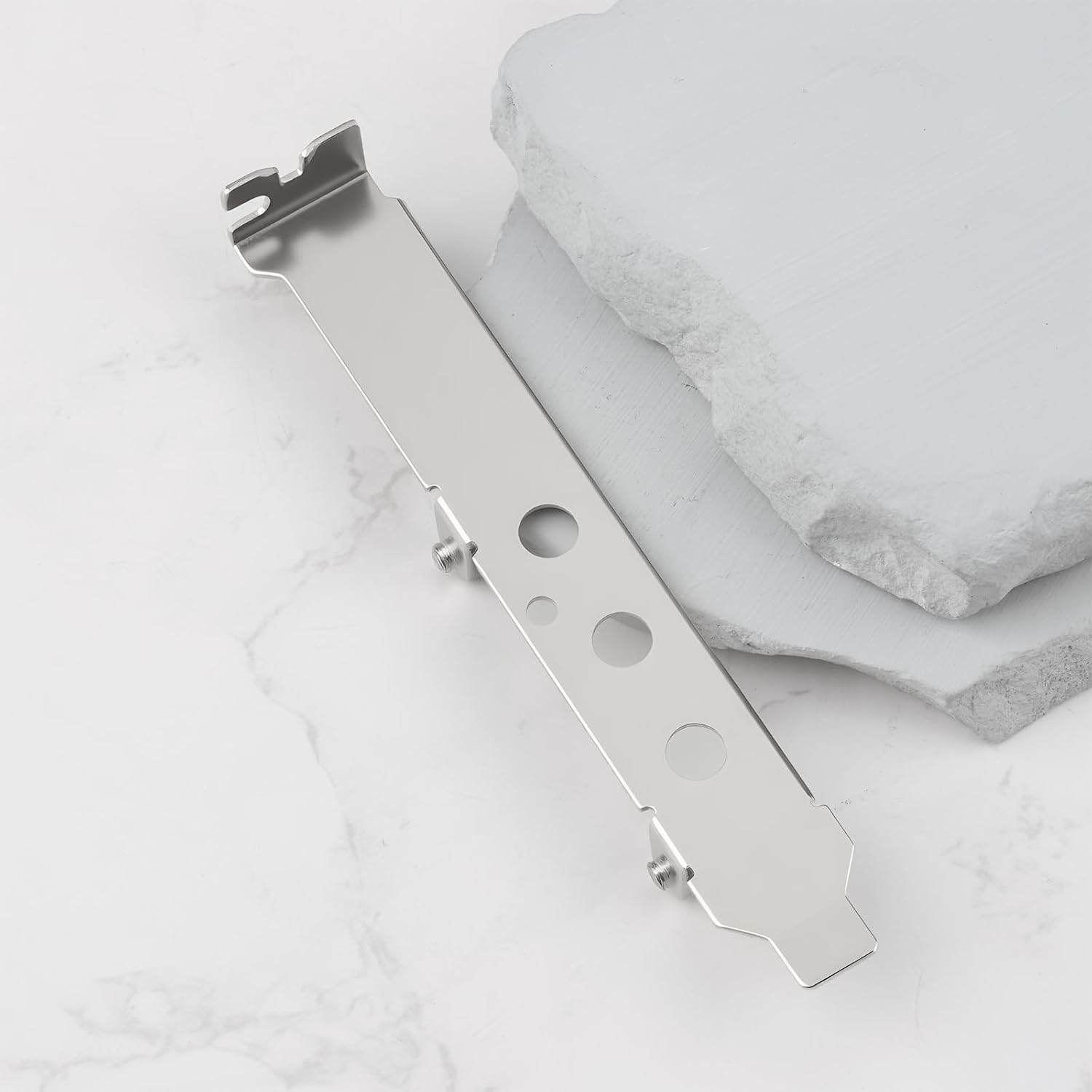 2Pcs 3 Hole Full Height Bracket Compatible with Standard PCI AGP Slot Case image number 6