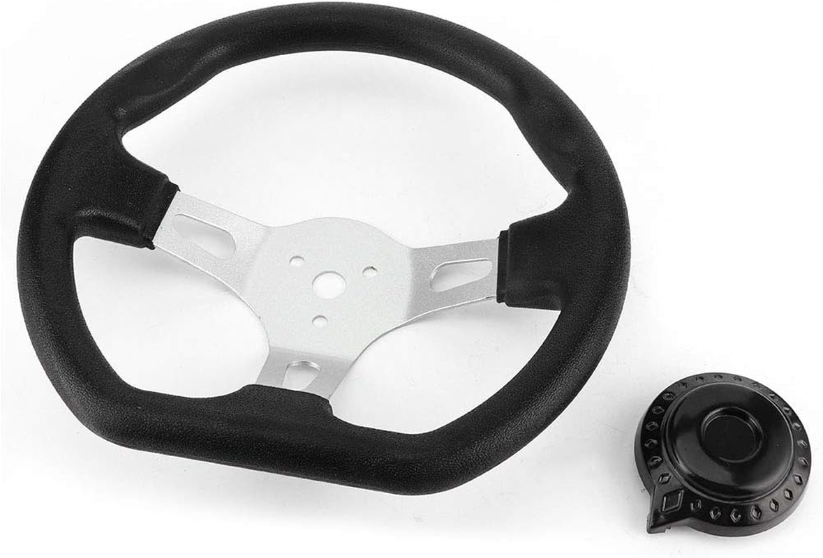 Akozon 270 Mm Go-Kart Steering Wheel | Racing Stroller Steering Wheel | Stroller Replacement Accessory