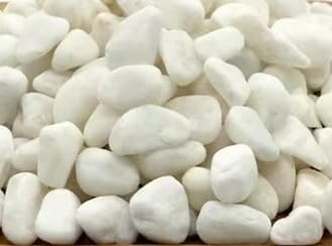 GZZYPZ White Pebbles, 0.9Cm-1.2Cm Natural Decorative Polished Stone, Plant River Stone, Home DIY Decoration, Aquarium Gravel, Vase Filler, Fairy Garden, Landscape Outdoor Stone image number 2