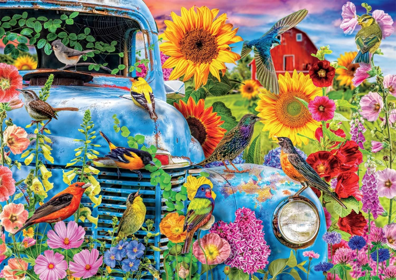 Buffalo Games - Country Life - Songbirds on the Farm - 500 Piece Jigsaw Puzzle image number 3