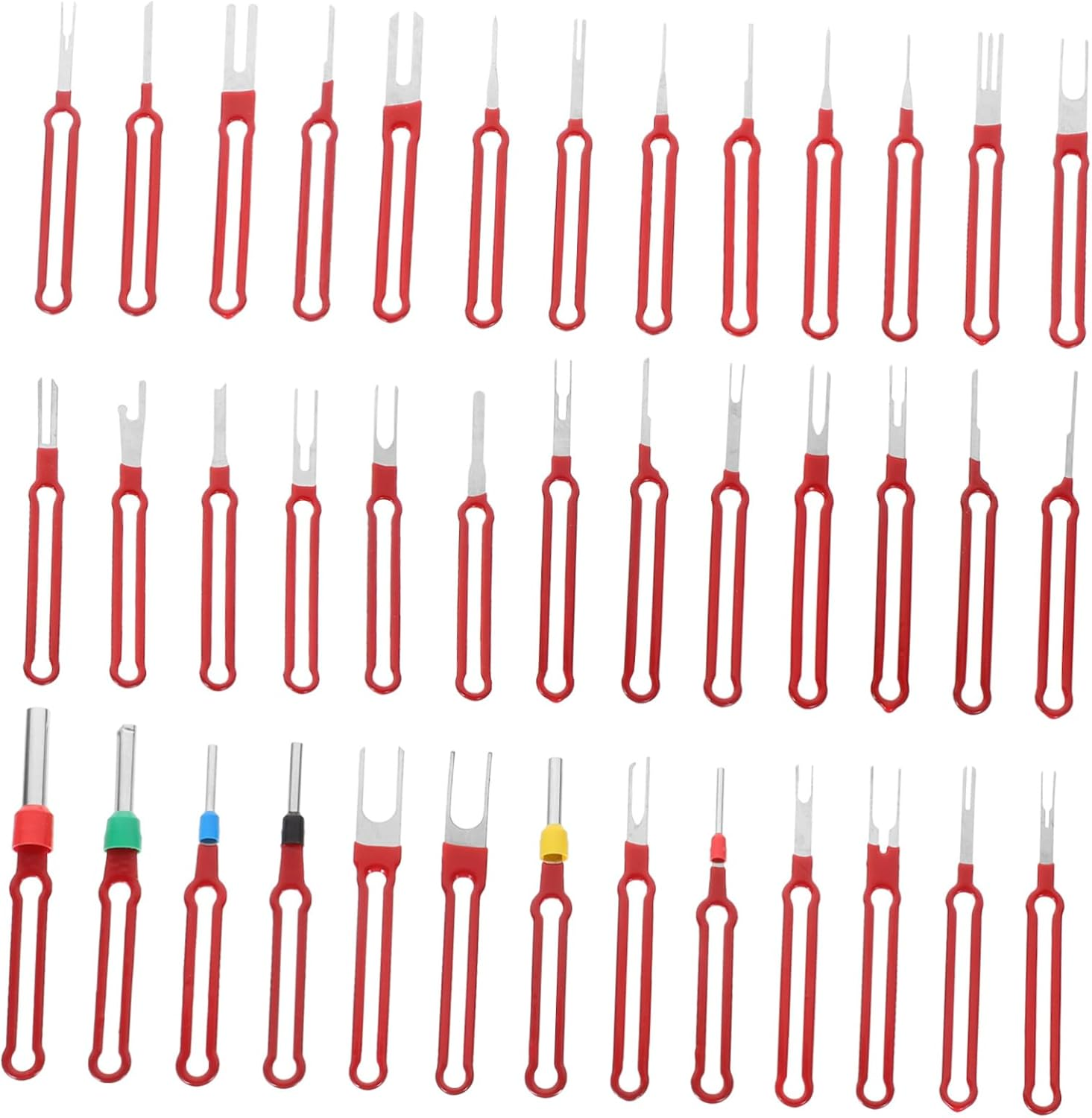 PAMINGONO 39Pcs Terminal Pin Remover Wire Connector Removal Extractor Automotive Electrical Tool Kit for Wiring image number 4