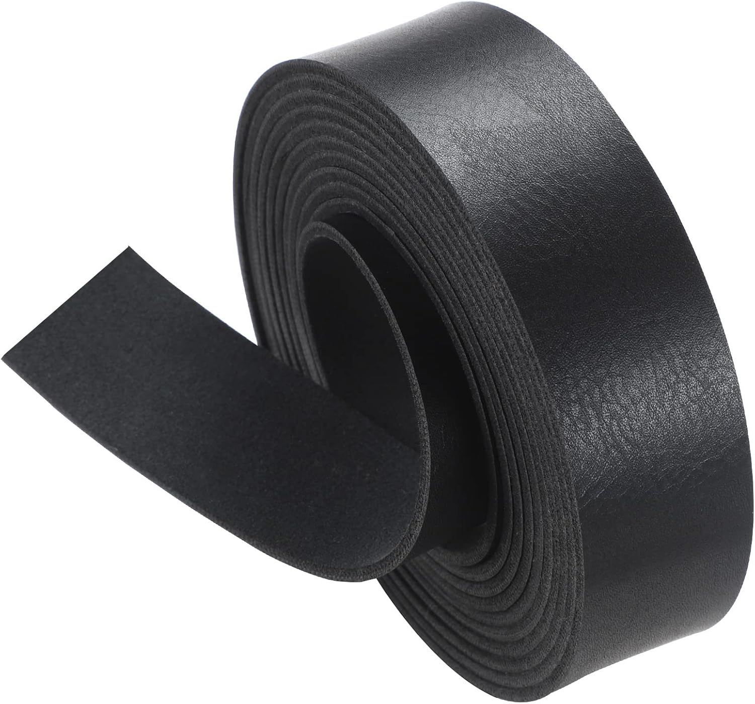 Picheng Faux Leather Strap: 1 Inch Wide 100 Inches Long Leather Strips Soft Leather for DIY Craft Projects Leather Belt Strap Pet Collars Traction Ropes Tooling (Apricot)