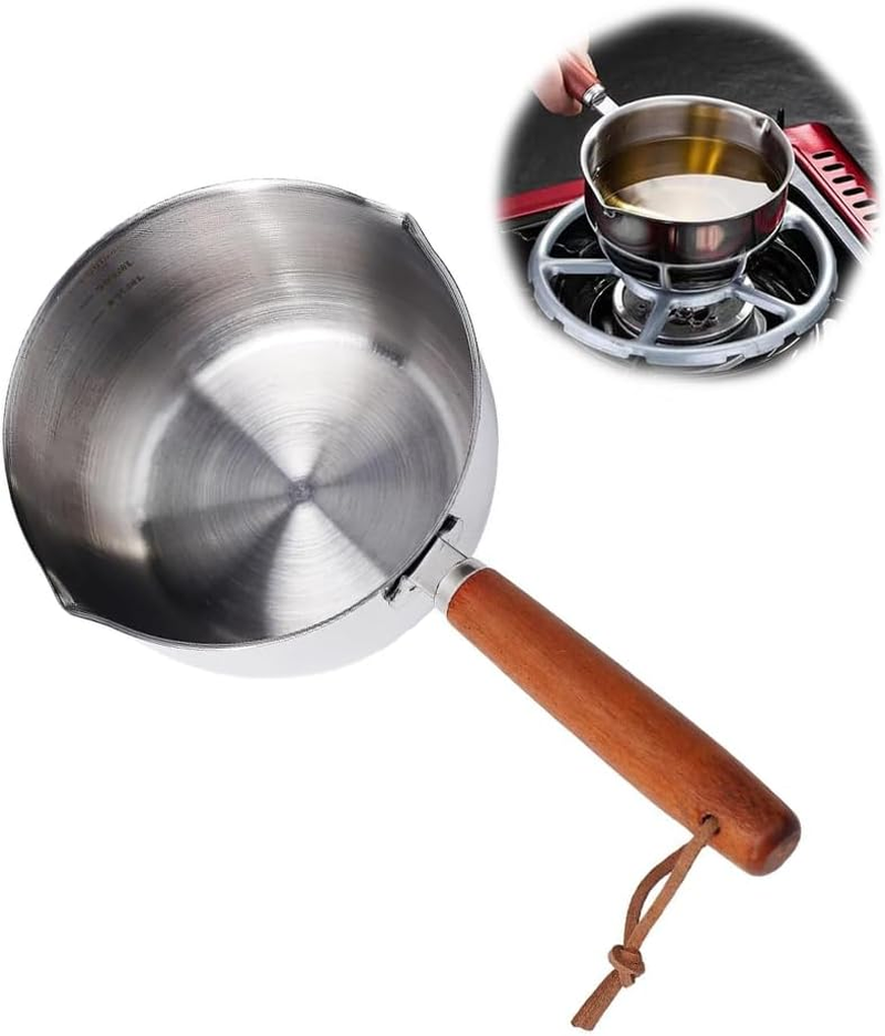 Stainless Steel Sauce Pan with Pour Spout, 500Ml Mini Cooking Pot, Butter Warmer and Chocolate Melting Pot image number 2