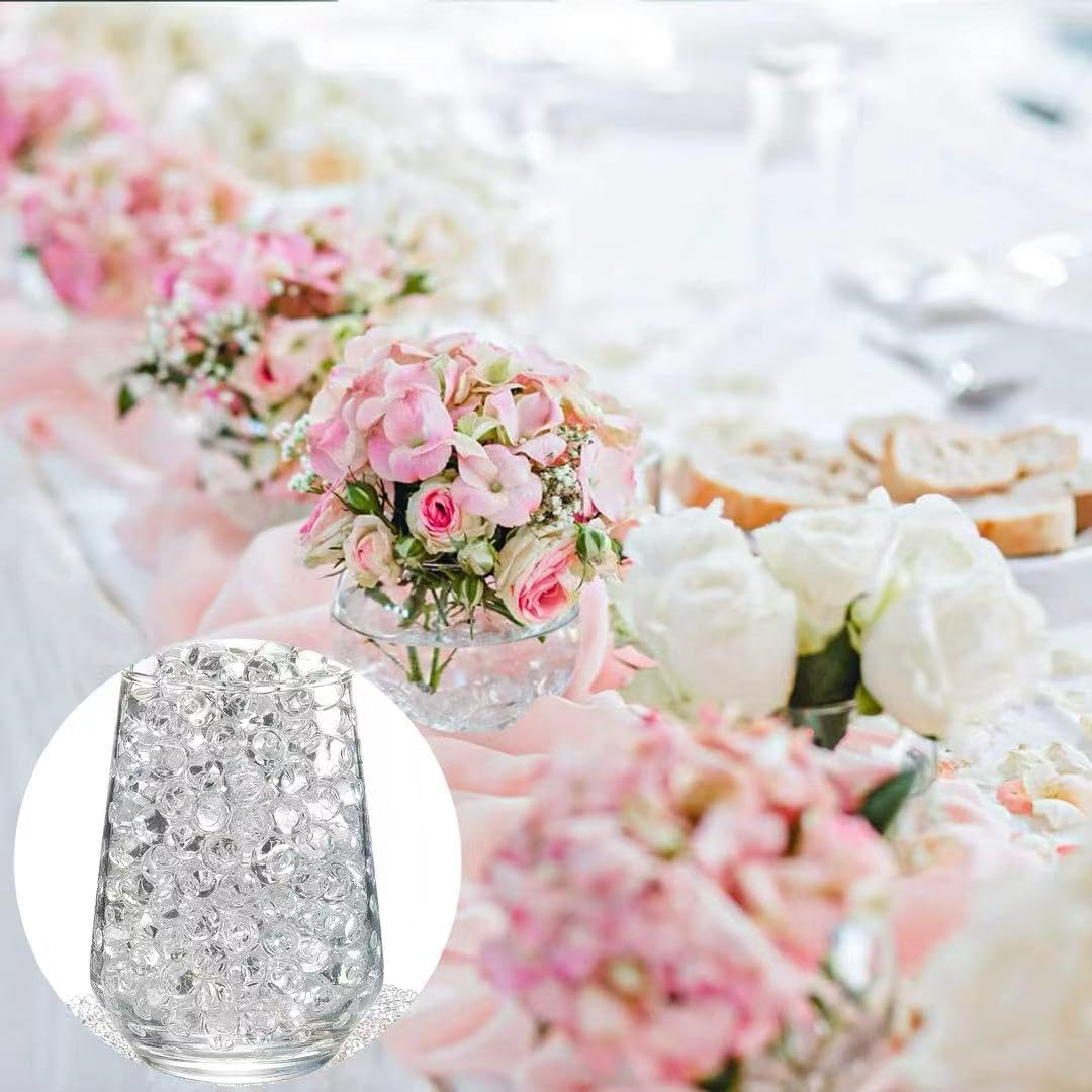 40000 PCS Water Beads, Water Gel Beads for Vases, Wedding Decorations, Waterbeads, Crystal Beads,Water Kit for Vase Filler, Plant, Wedding and Home Decoration (Transparent Color) image number 3