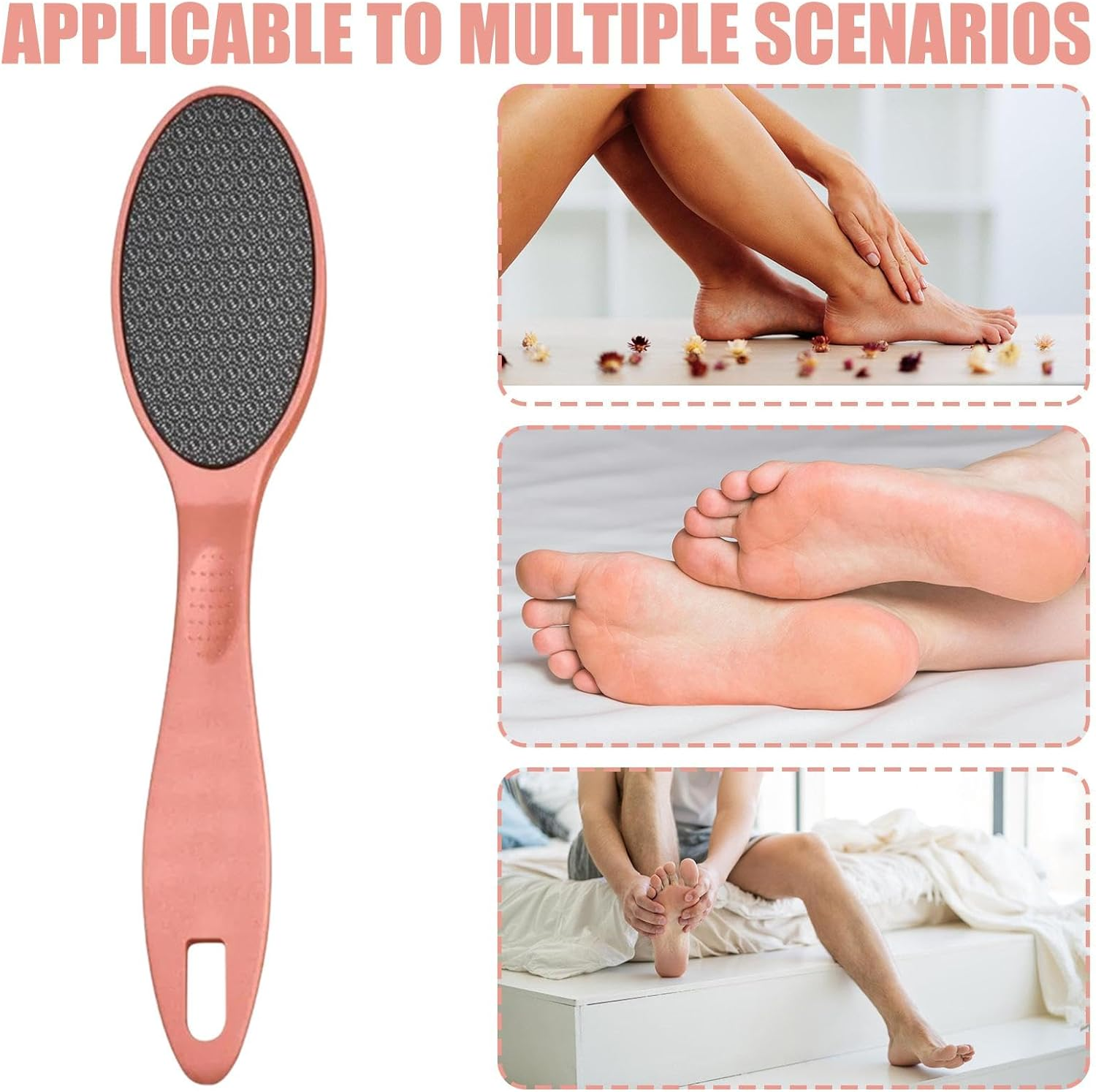 Glass Foot Scraper - Dead Skin Remover Pedicure Tool | Shower Foot Scrubber Dead Skin Remover for Birthday, Christmas image number 1