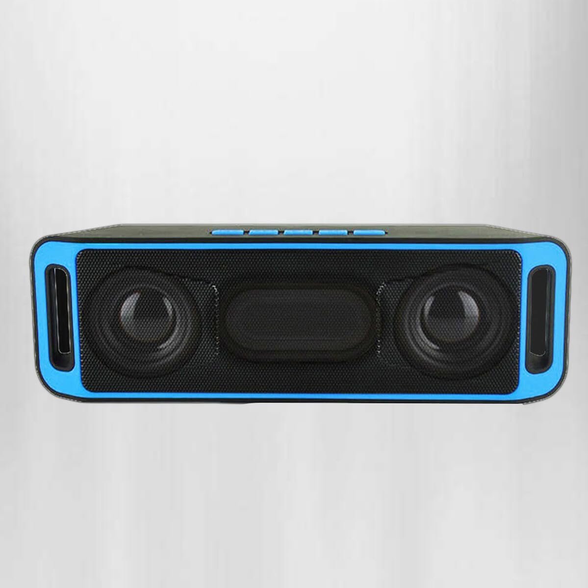 MUELODSIC Mini Portable Wireless 40 Speaker with Subwoofer USB Radio Stereo MP3 Player Compact Outdoor Speaker Blue DC50V Powered image number 1