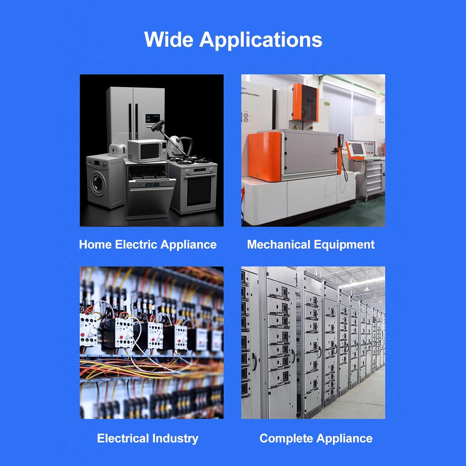 Hyuduo Terminal Block Distribution Box Connector in Mystical Brass/Delayer for the Kitchen Bathroom at Home (Blue) image number 6