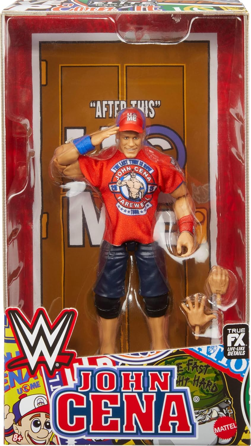 Mattel WWE Elite Collection John Cena &ldquo;Last Time Is Now&rdquo; Action Figure & Accessories Set, 6-Inch Collectible with 25 Articulation Points & Swappable Hands image number 4