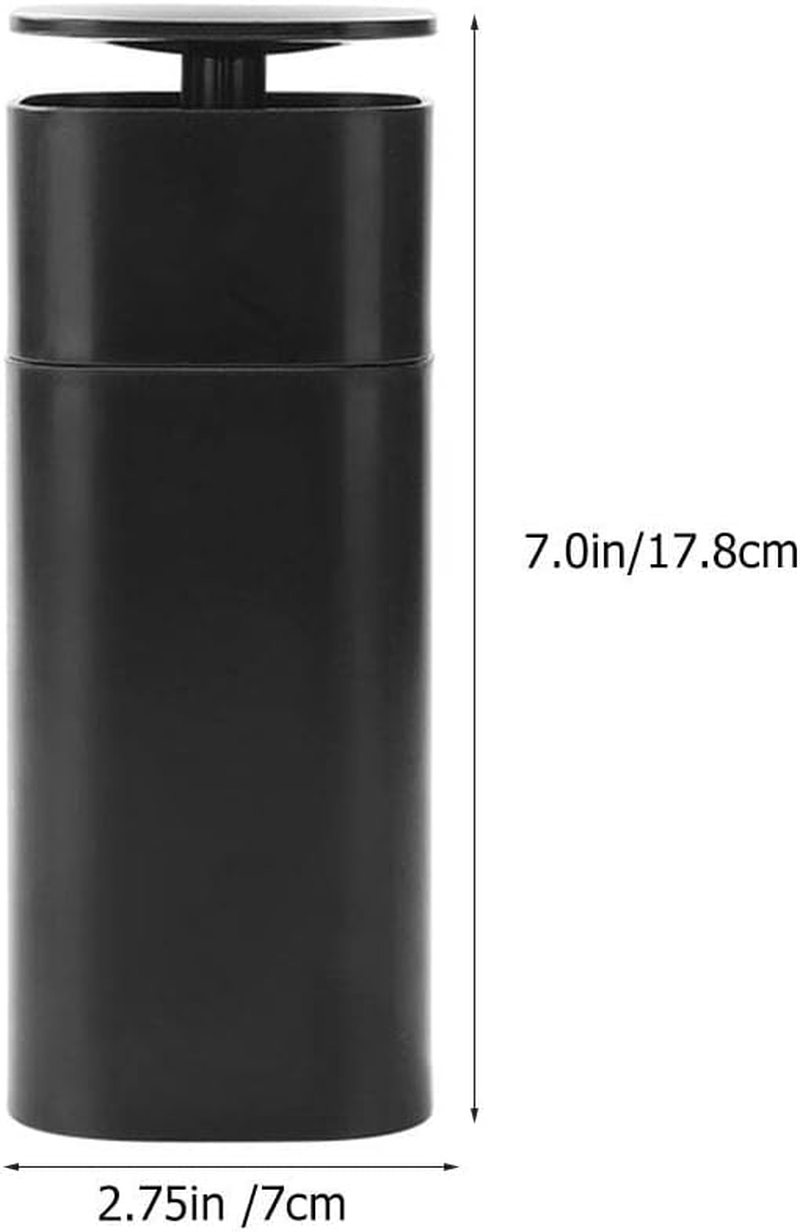 Liquid Push down Pump Dispenser, One-Touch Pump Bottle Dispenser, Empty Pumping Bottle for Dish Soap, Body Wash, Nail Polish & Makeup Remover (Black) image number 1