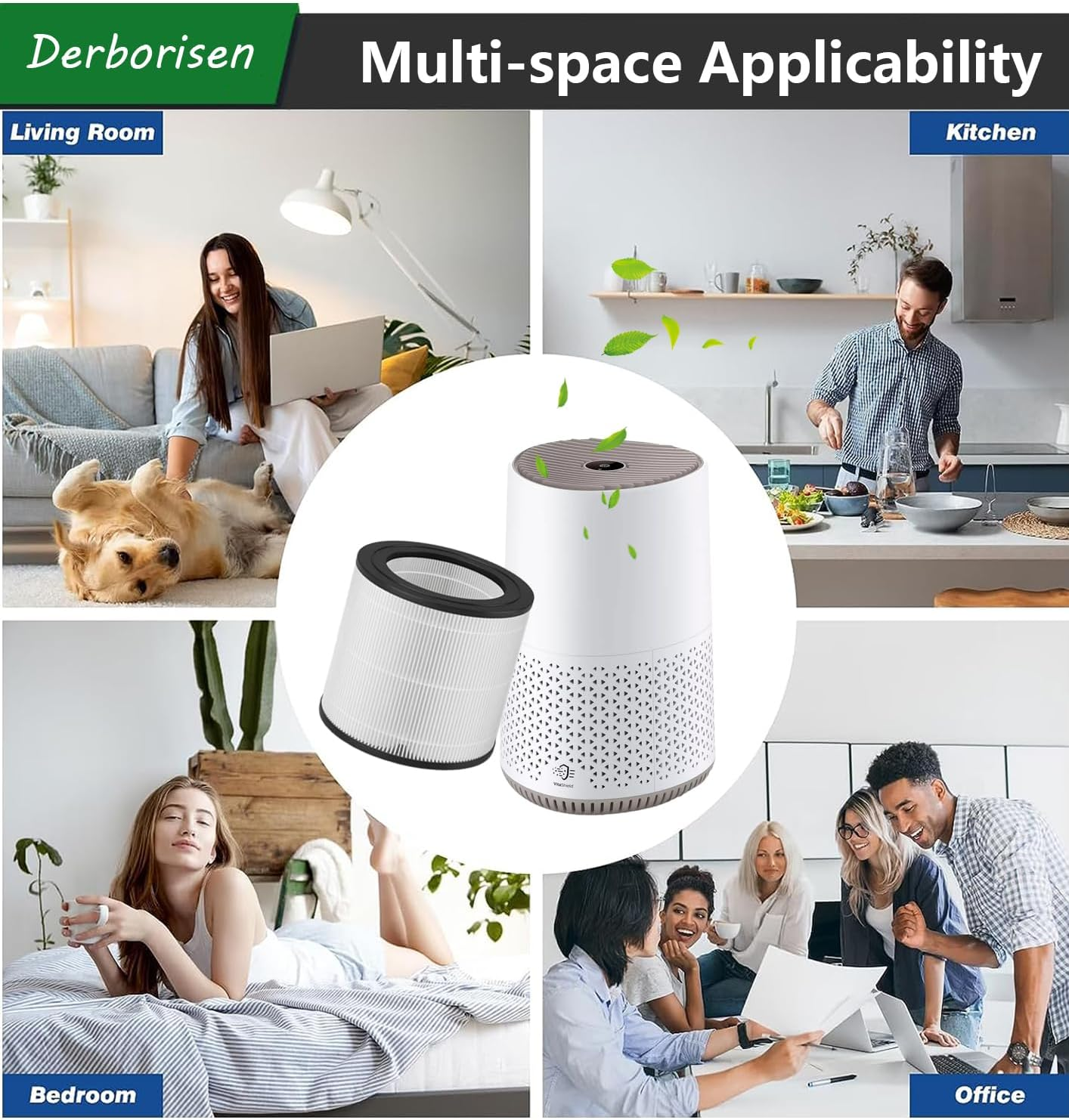 FY0611 True HEPA Replacement Filter Compatible with Philips AC0650 and AC0651/10 600I Series Air Purifiers, Part Number FY0611/30, 1-Pack image number 6