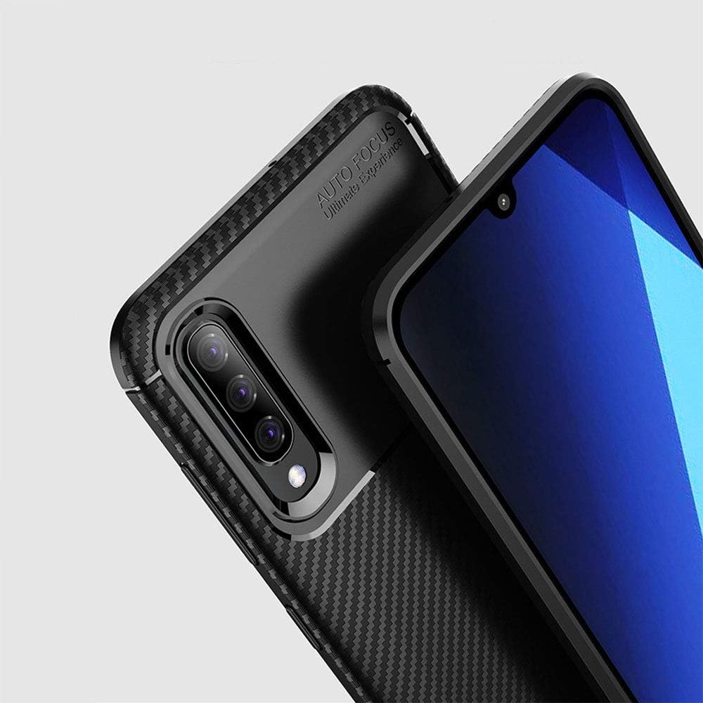 HEYUS for Samsung Galaxy A70 Case, Protective Carbon Fiber Case Cover Compatible with Samsung Galaxy A70, Lightweight Ultra Thin Slim image number 4