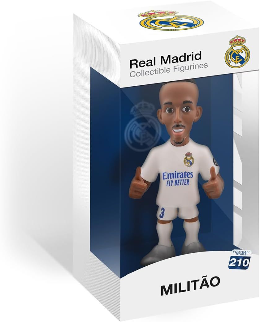 MINIX Collectible Figurines MN18444 Militao Figure, Real Madrid, Collectibles 12Cm for Display, Gift Idea for Kids and Adults, Football Fans image number 1