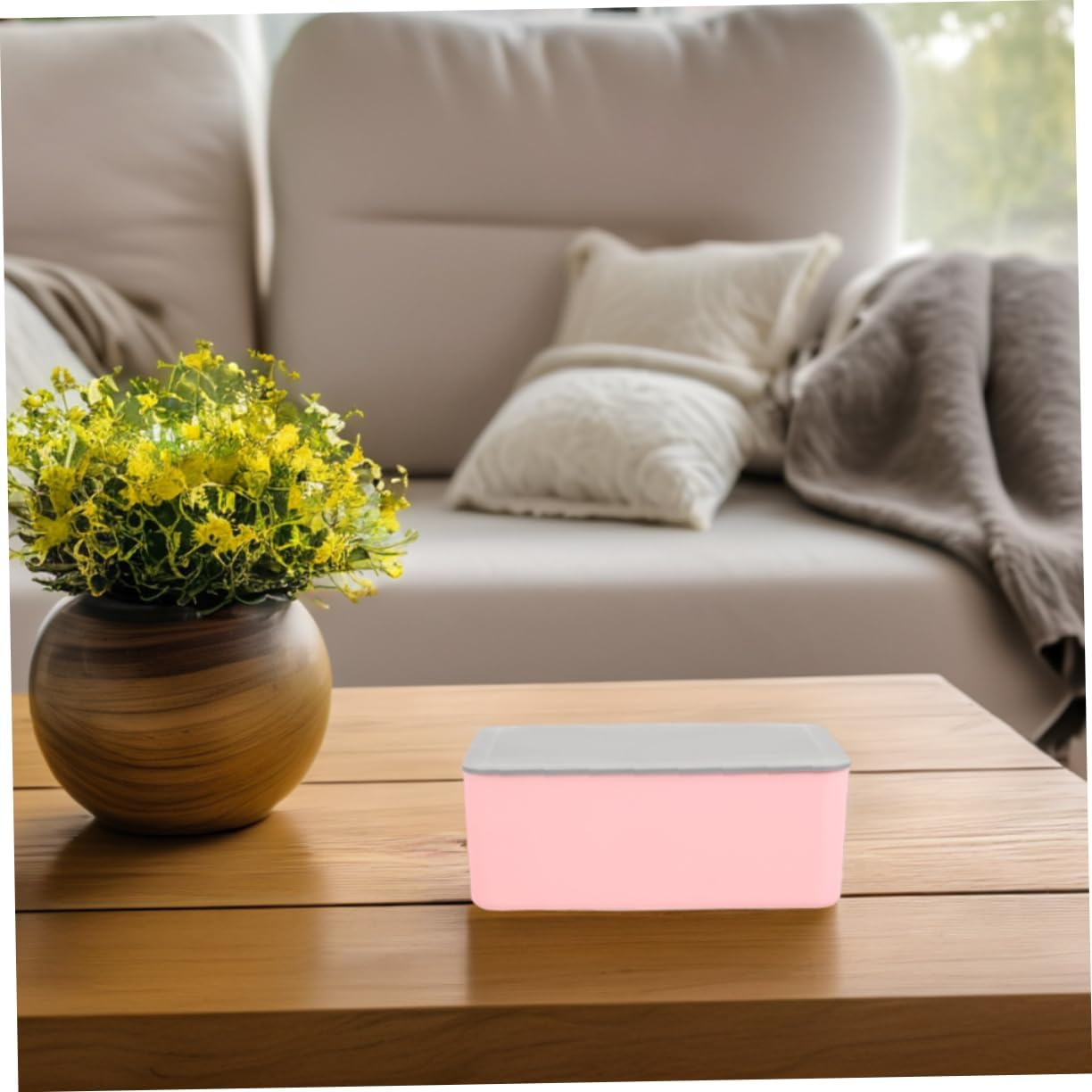 2Pcs Compact Wet Tissue Box Portable Wipes Container Seal Elegant Storage Case image number 5