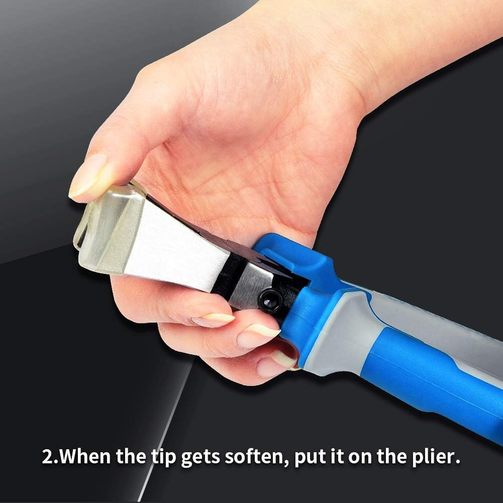 SPEEDWOX Rubber Tips for Standard Glass Running Pliers 4 Pcs Tips Stained Glass Work Tool image number 3