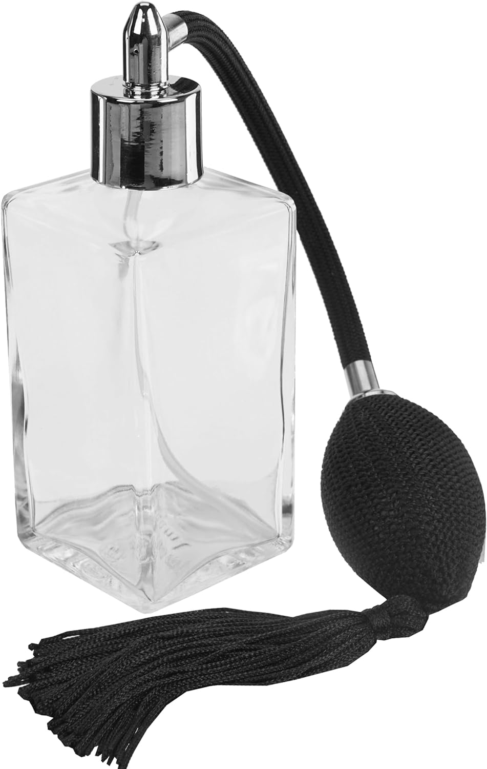 Retro Travel Perfume Atomizer Bottle: 100Ml Refillable Perfume Atomiser - Stylish 13Cm Black Atomiser Spray Bottle, Perfume Atomizer - Glass Bottle, Perfume Bottles, Empty Spray Bottle Fantasia