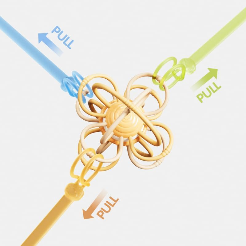 Silicone Pacifier Clip Holder, 4 Pack Dummy Clips, One Piece Soft Flexible Binky Clips Pacifier Holder Clip for Boys and Girls, Baby Newborn Essentials, Teething Relief, Birthday Christmas Shower Gift