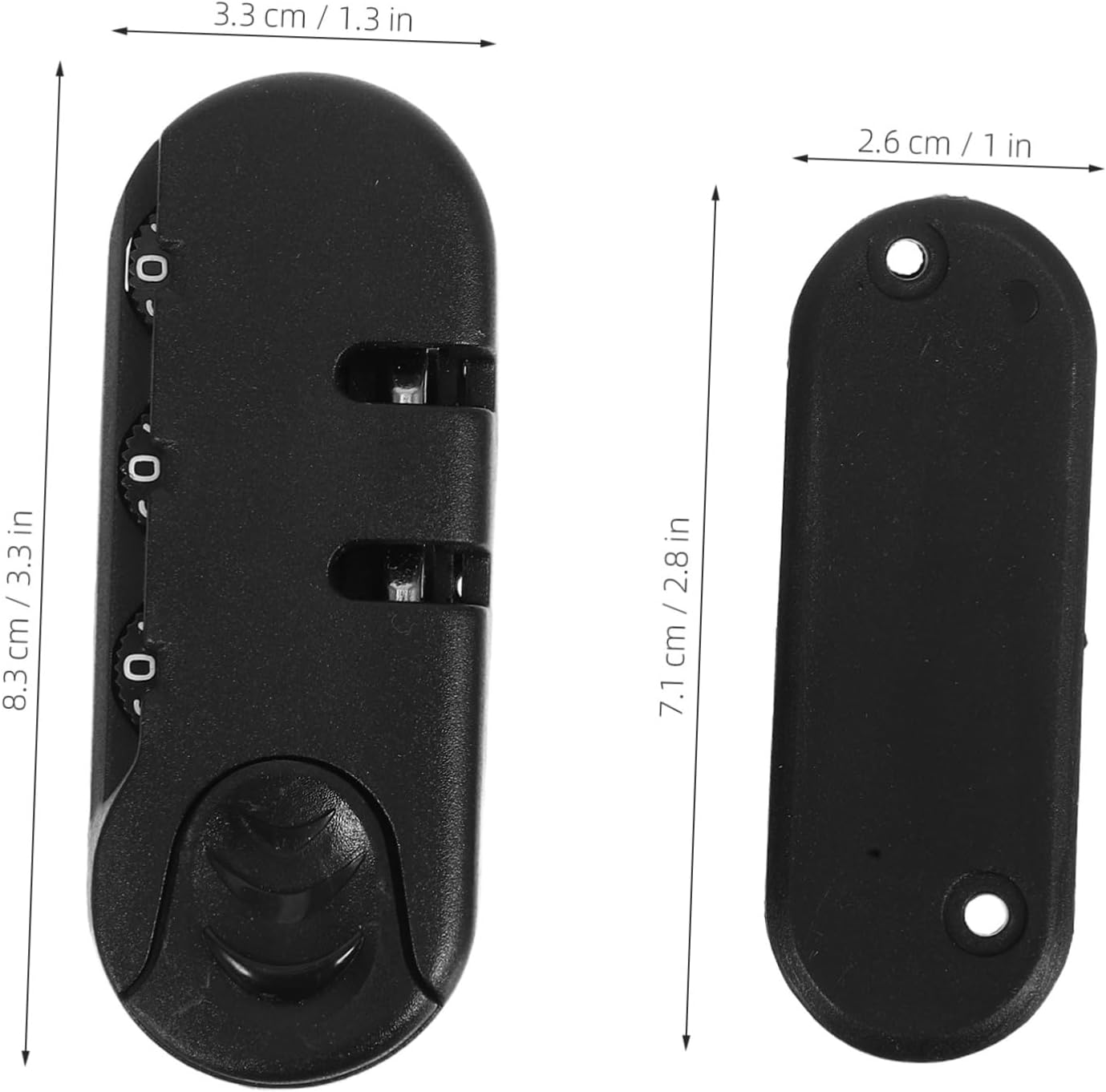 WESIEVYA 3Pcs Luggage Lock Suitcase Padlock Combination Password for Backpack Zipper Travel Theft Protection image number 6