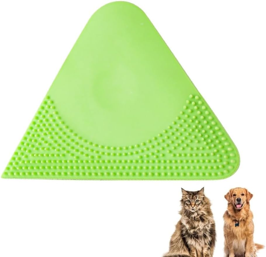 Poemtian Pet Brush for Shedding, Double-Sided Rubber Pet Hair Removal Brush, Pet Hair Shedding Solution, Dog and Cat Hair Remover for Pet Grooming and Shedding image number 6