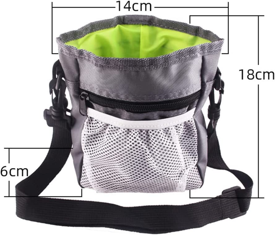 Dog Puppy Outdoor Training Snack Obedience Food Bag Pet Treat Waist Belt Pouch (Grey) image number 3