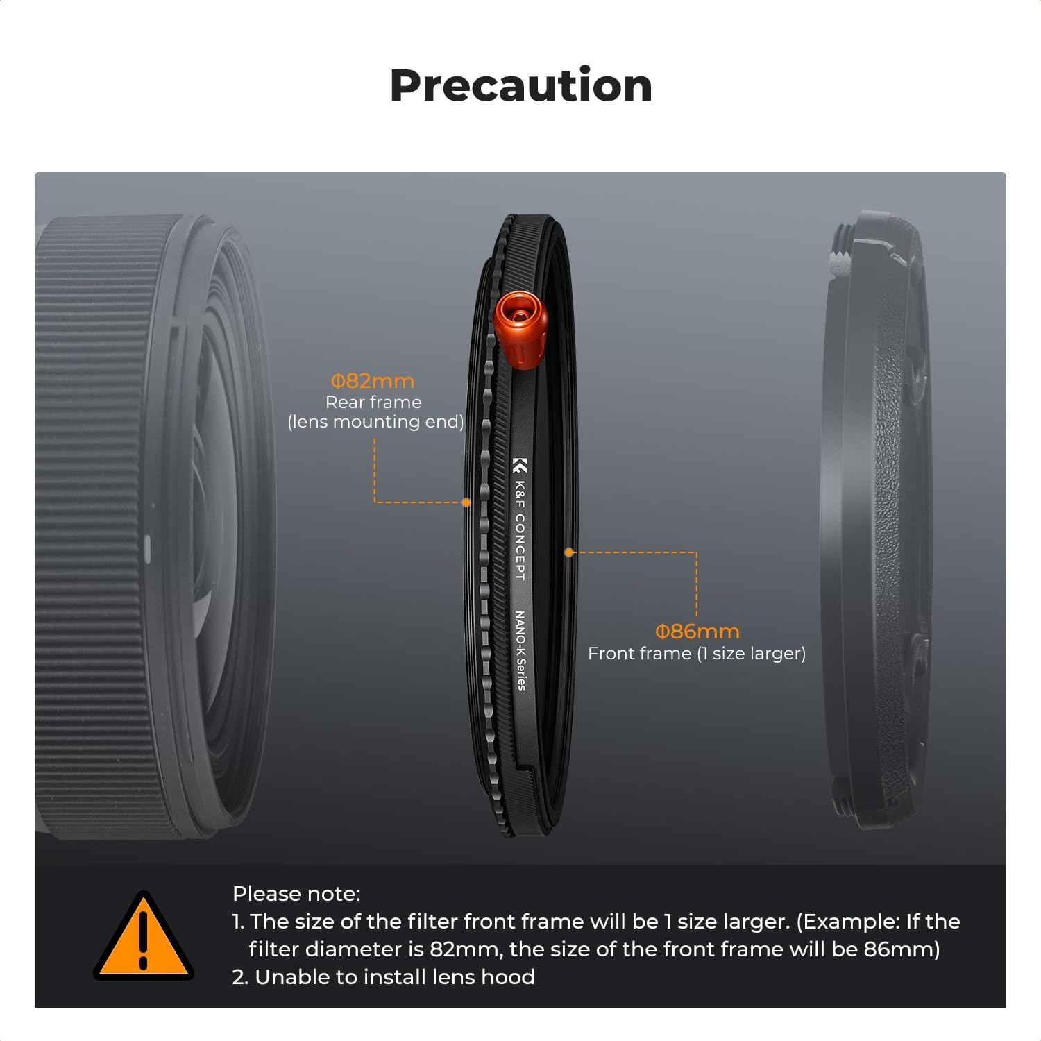 K&F CONCEPT 55Mm ND2-32 & Black Diffusion 1/4 & CPL 3 in 1 Filter, Mist Cinematic Effect Circular Polarizer Variable Neutral Density Camera Lens Filter 28 Multi-Coated Waterproof Anti-Scratch (Nano-X)