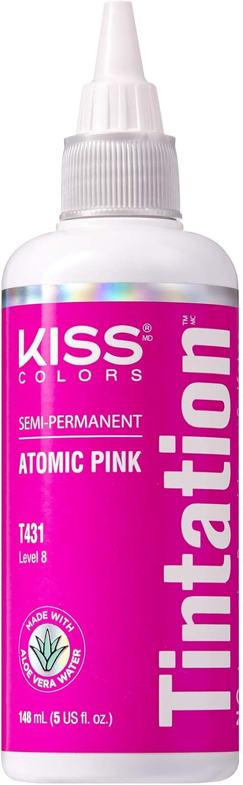 Kiss Tintation Semi-Permanent Hair Color Treatment Jet Black 148 Ml