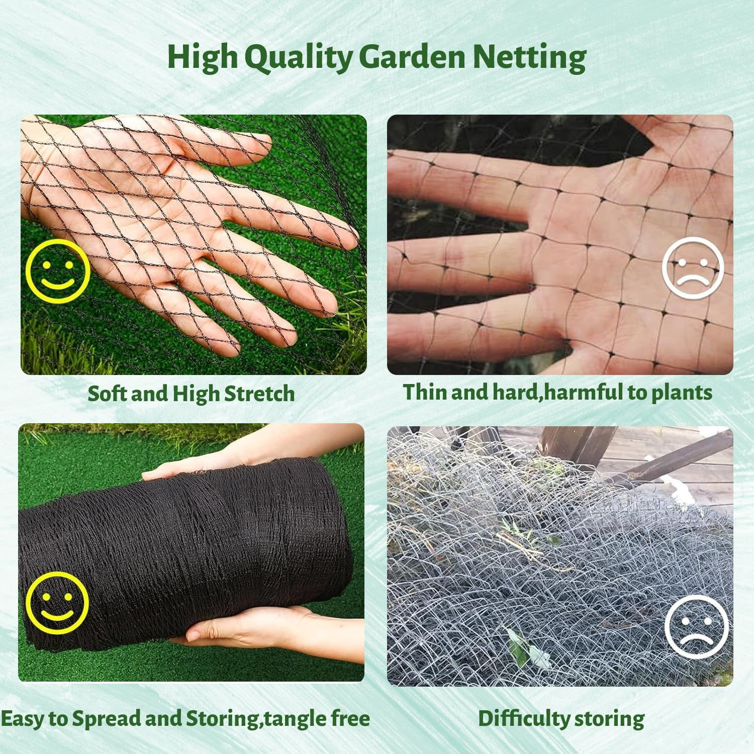 Garden Netting,Bird Netting for Garden,Garden Mesh Netting,Bird Netting for Fruit Trees,Netting for Blueberry Bushes,Bird Net,Nylon Netting for Garden,Pond Netting,Pond Netting,Vegetable Netting image number 6