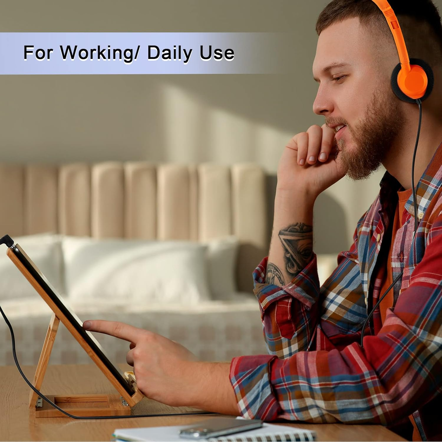 30 Pack Class Set Headphones for Kids School Earphones over Head Bulk Colored Classroom Headphones on Ear Earbuds Adjustable with 3.5 Mm Jack for Libraries Students Teens Adults (Light Color) - Grey image number 5