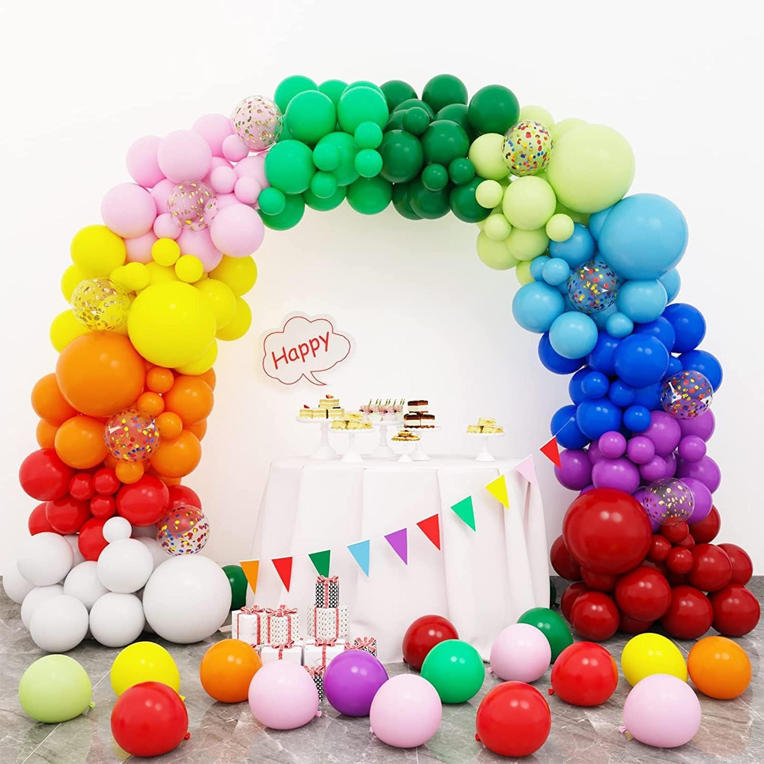 Balloon Arch Kit with Stand & Base, 9FT Tall & 10FT Wide Adjustable Backdrop for Birthday, Graduation, Wedding Party Decorations image number 3