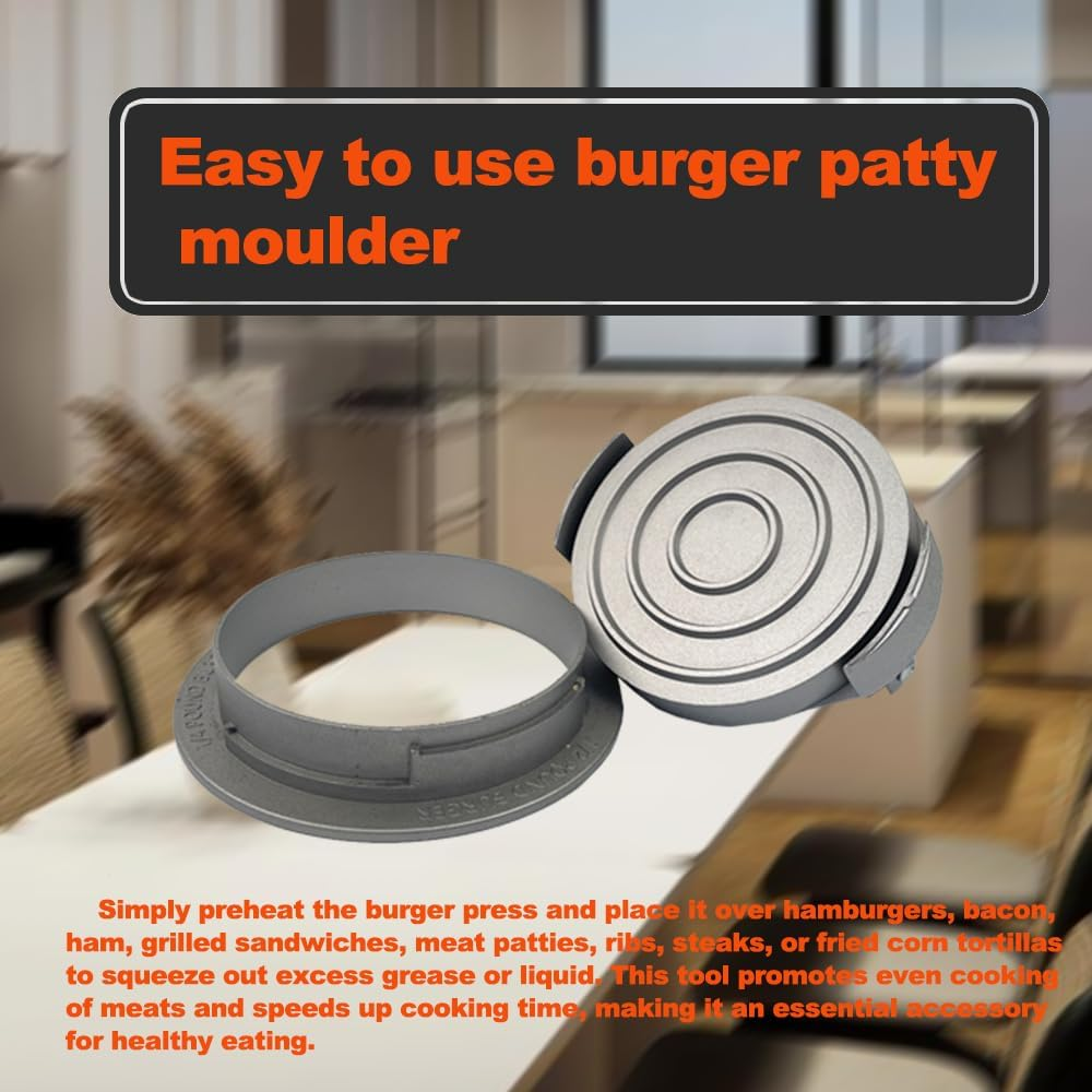 Hamburger Press, Smash Burger Press Flat, Burger Smasher for Griddle, Non-Stick Hamburger Patty Maker Mold, Robust and Easy to Clean, for Smash Burgers and Steaks Griddle BBQ image number 1