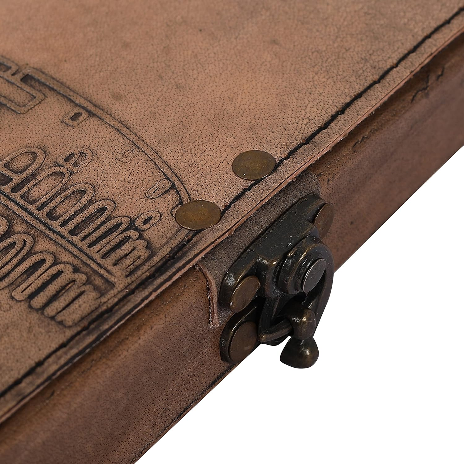 OVERDOSE Colosseum Vintage Leather Journal - Handmade Journal for Students, Office Bound Leather Journal for Men & Women | Sketchbook | Notebook Diary - 5 X 7 Inches | 12 X 17 Cm | A6 image number 2