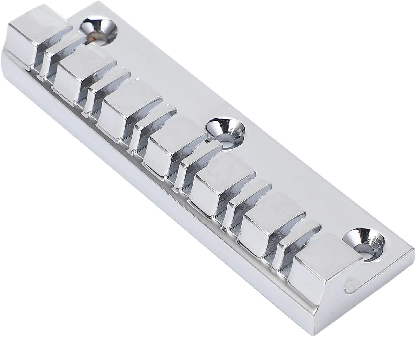 Electric Guitar Bridge Nut Set Metal Bone 12 String Guitars Replacement Parts Accessories for Enhanced Tone and Durability image number 3