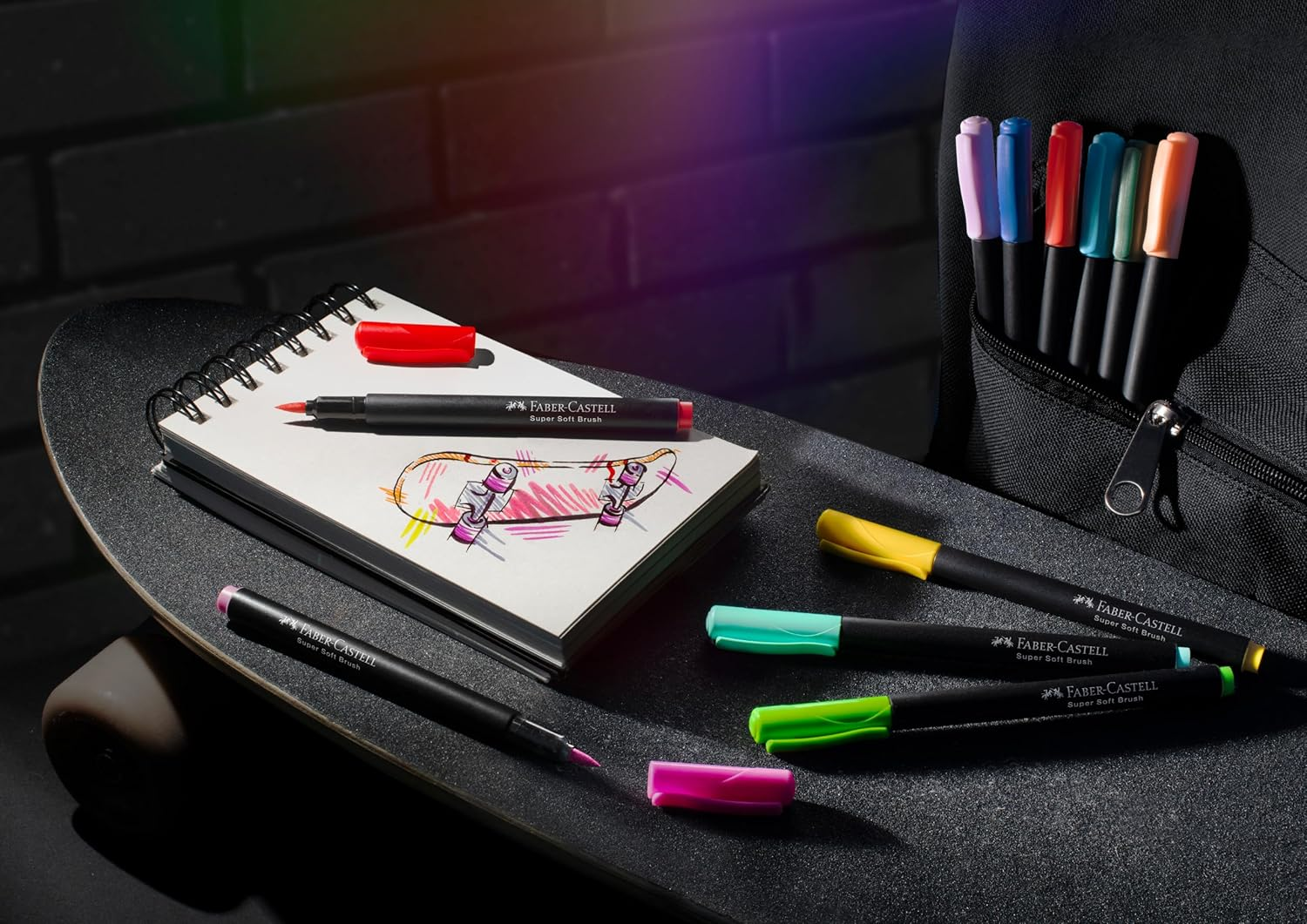 Faber-Castell 116452 Black Edition Brush Pen Set (20 Pieces) image number 6