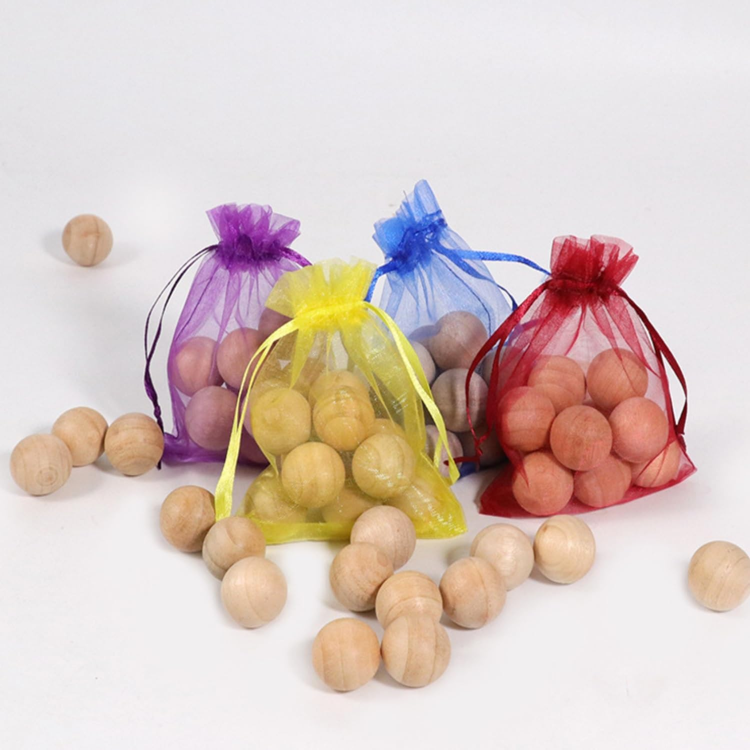 100 Balls Moth Protection Storage Essentials Fresh Cinnamomum Camphora Root for Closet Storage,Better Insect Repellent than Cedar Balls, Longer Lasting Effect,Repelling Clothes Moths (5 Bags) image number 1