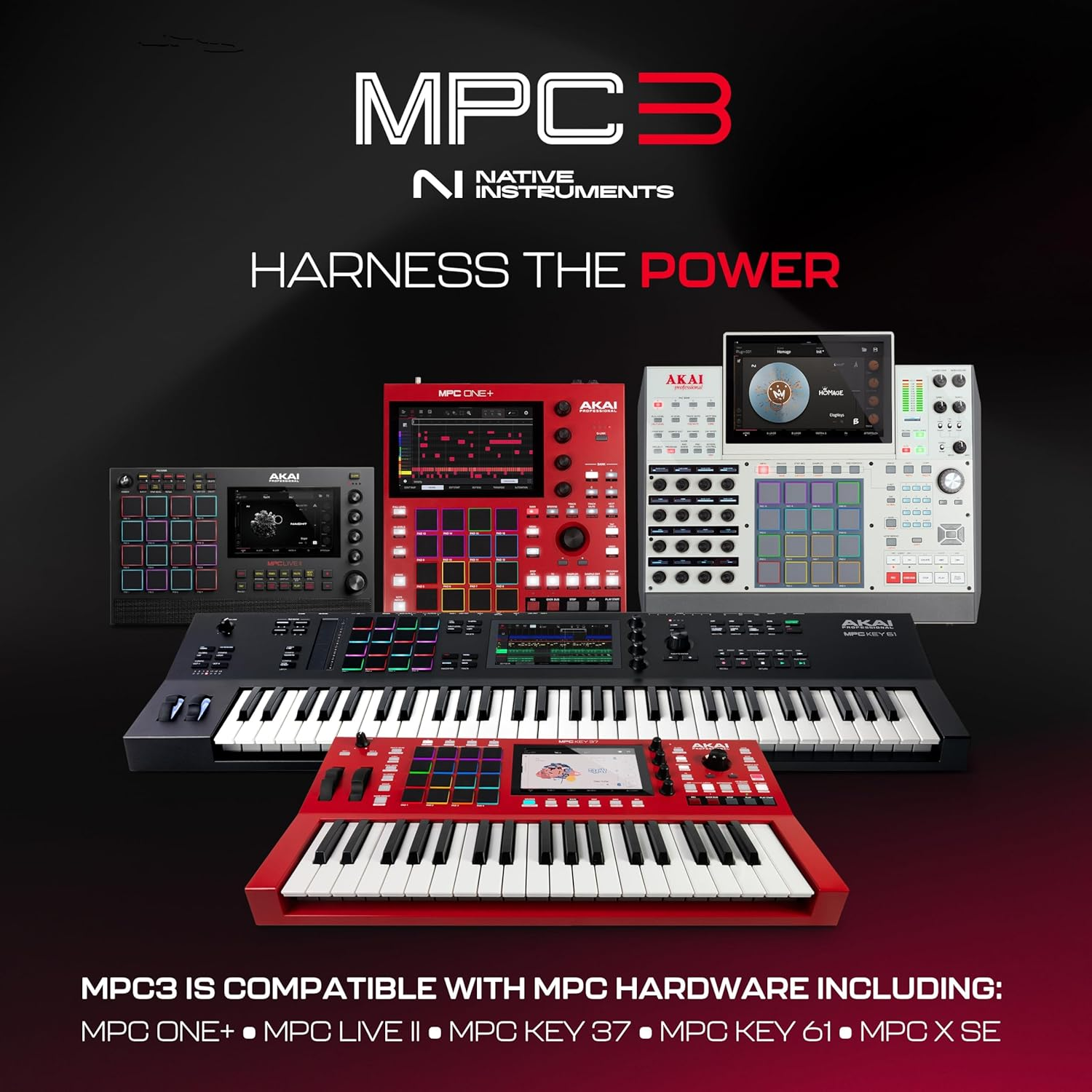Akai Professional MPC Key 37 Standalone Production Workstation, Drum Machine, MIDI Keyboard, Synthesizer with Wifi, Bluetooth, Touchscreen, Plug-Ins image number 1