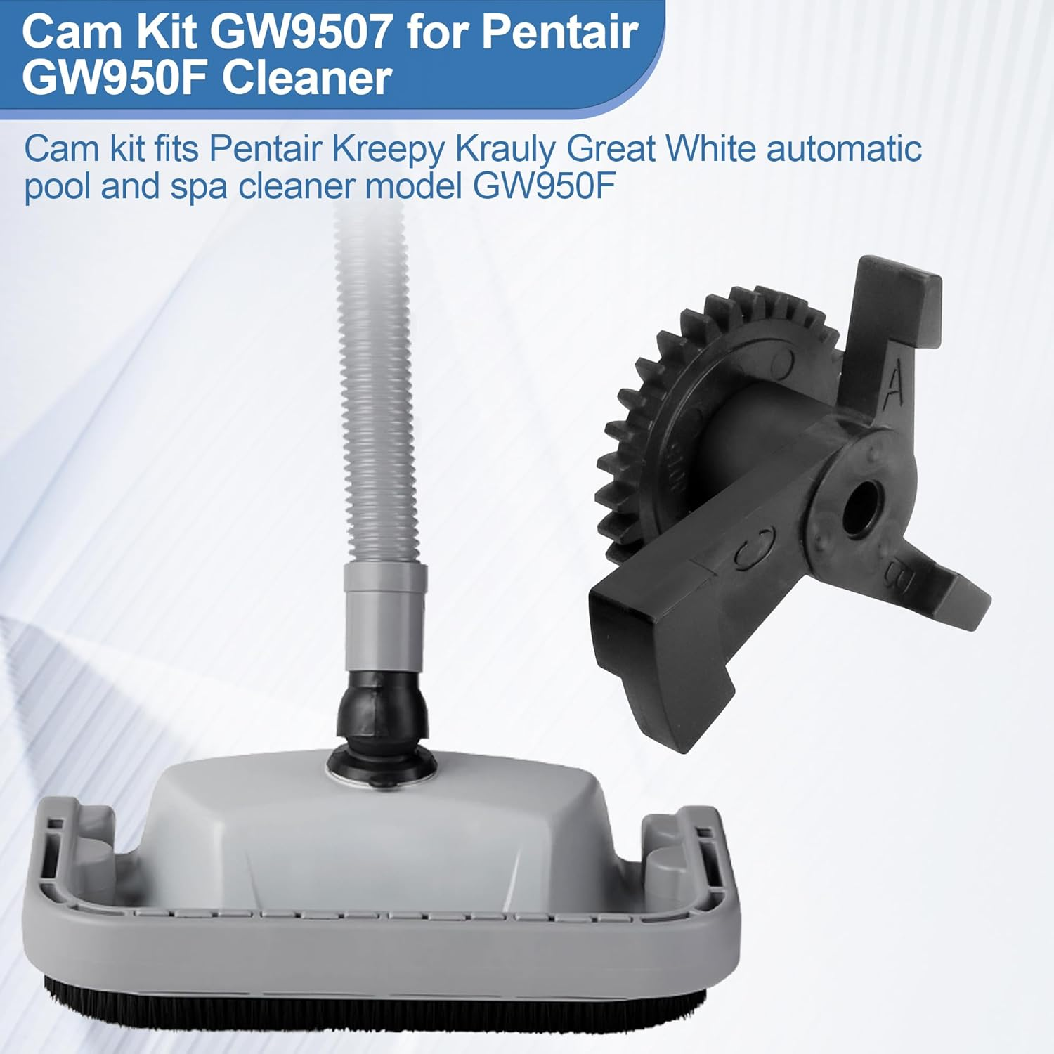 GW9507 Pool Cam for Pentair GW9500 Kreepy Krauly Great White Pool Cleaner, Inground Pool Cleaner Replacement Parts Cam Kit
