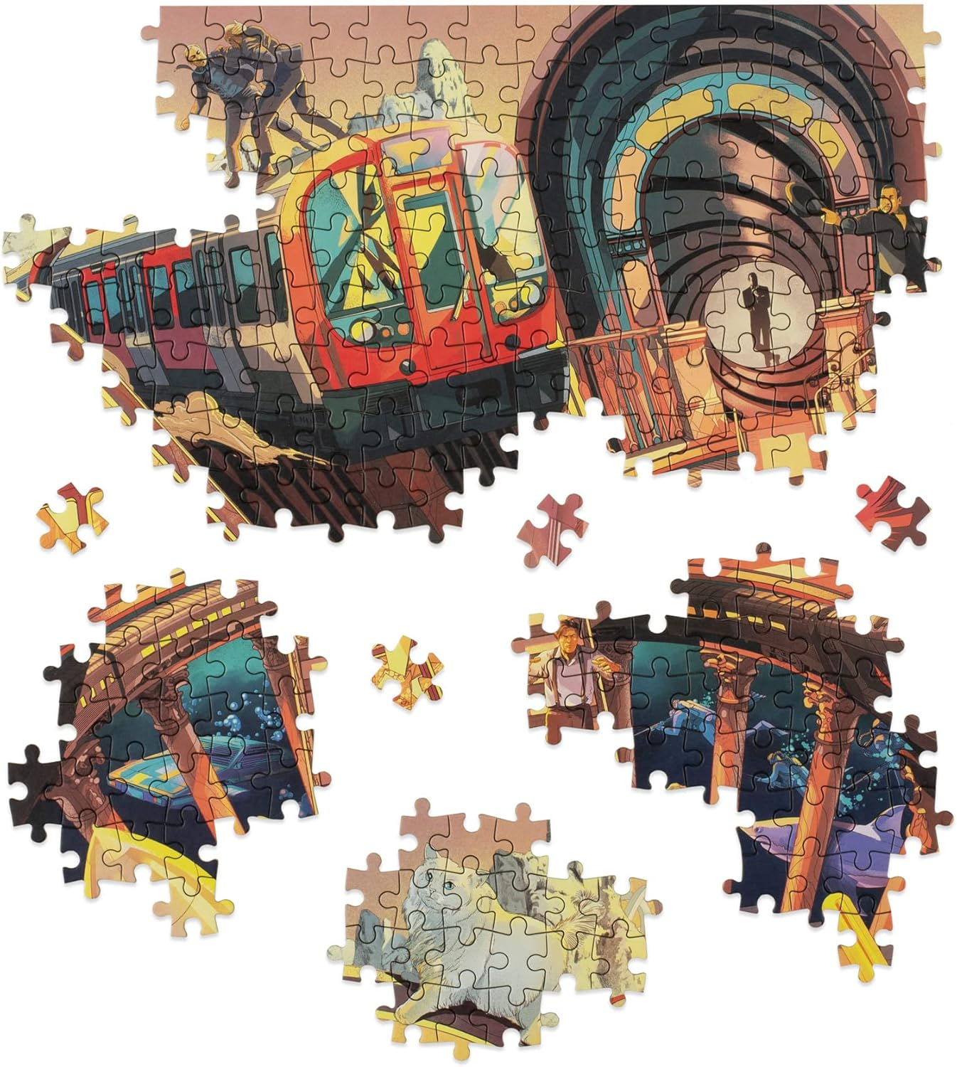 The World of James Bond: a 1000-Piece Jigsaw Puzzle image number 4