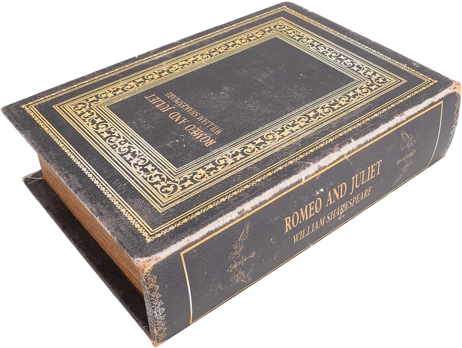 Generic Fake Book Box, Wooden Antique Book Decorations Vintage Book Storage Box Hollow Book Book Safe Book Shaped Trinket Keepsake Storage Boxes Memory Book Box for Women Man Home Decor image number 5