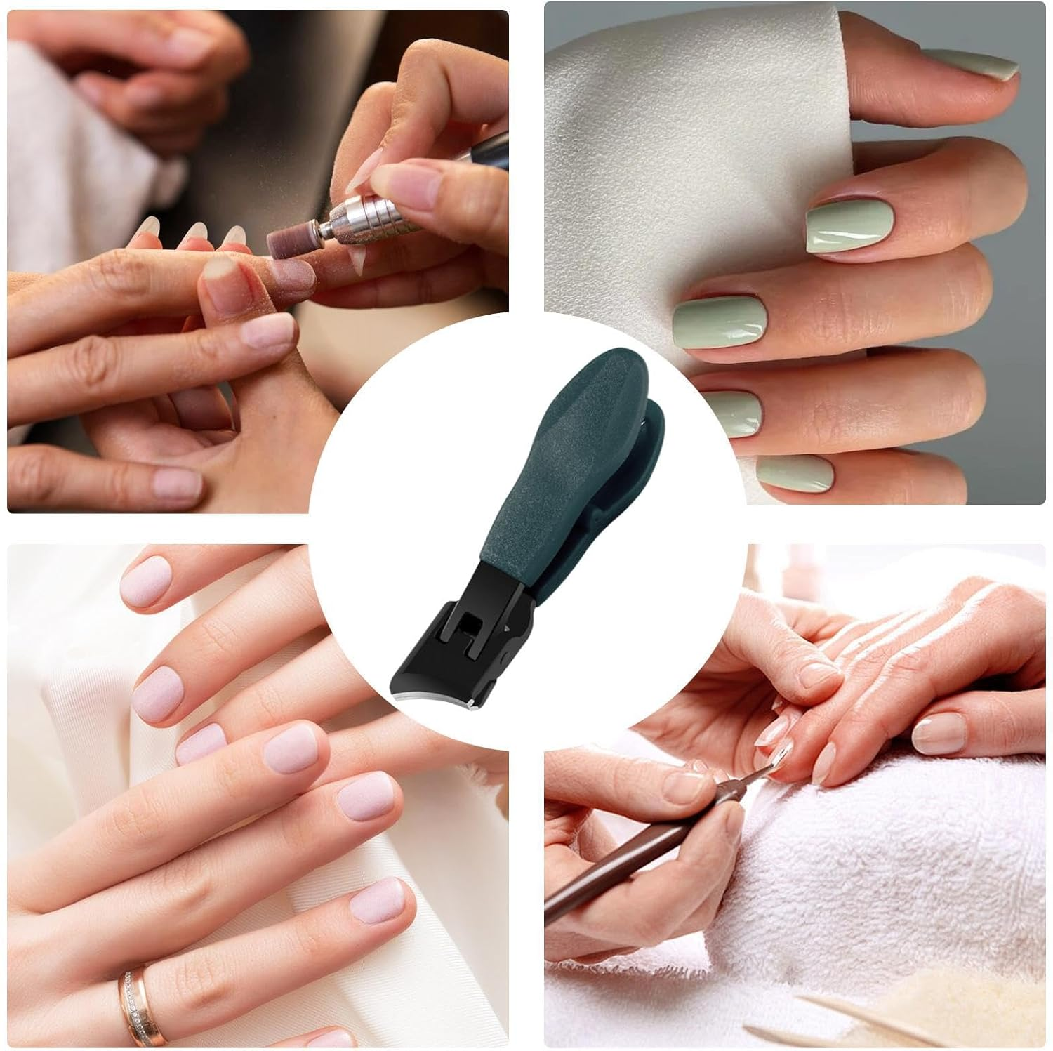 Finger Nail Clippers, Nail Cut Fingernail Clippers, Bevel Toenail Clippers, Splash Proof Nail Trimmer, Nail Cutters for Fingernails & Toenails image number 6