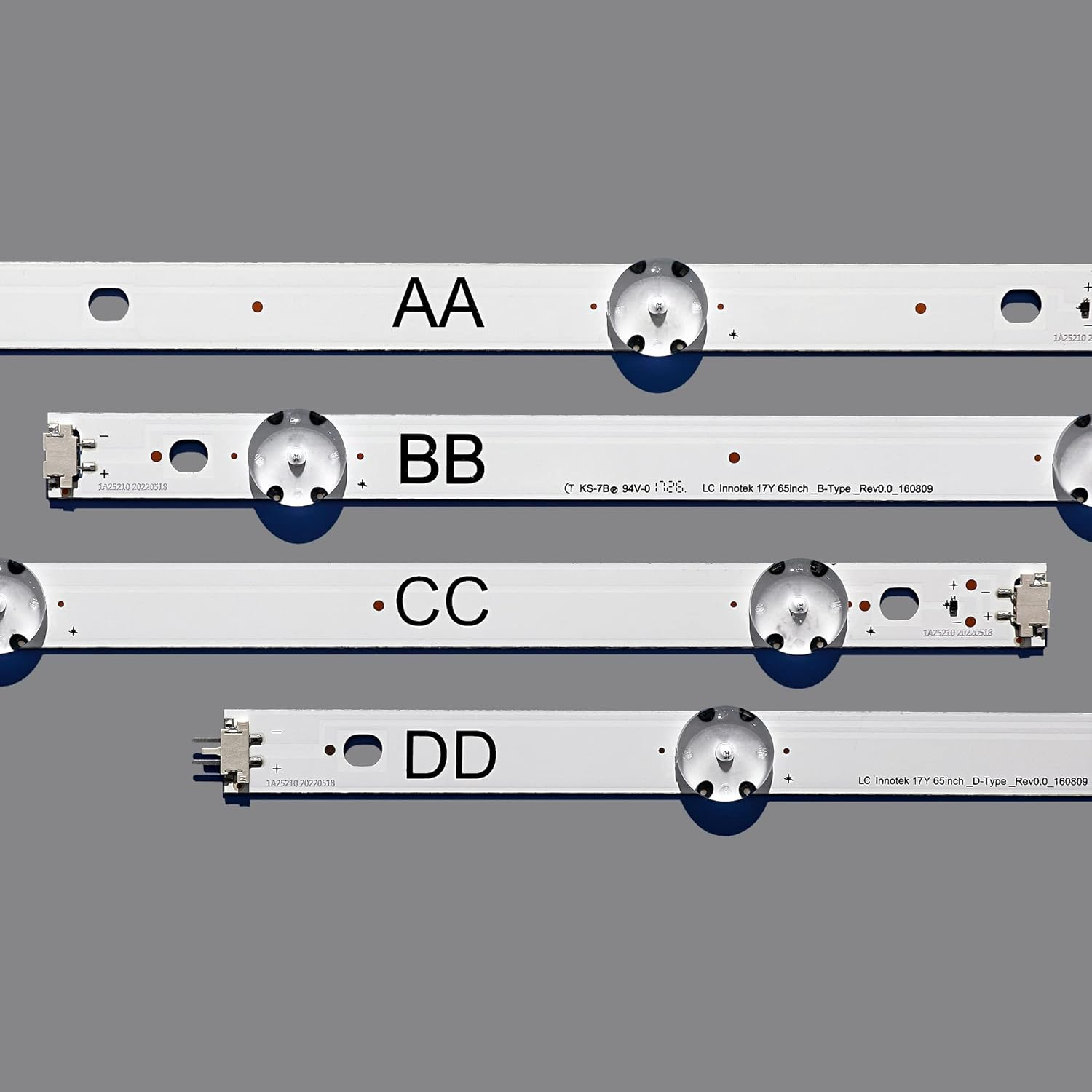 LED Backlight Strip 10 Lamp Fit for LIG 65" TV 65UJ6300 65UJ630V Fit for Innotek 17Y 65Inch_A SSC_65UJ63_UHD_A B C D EAV63673007