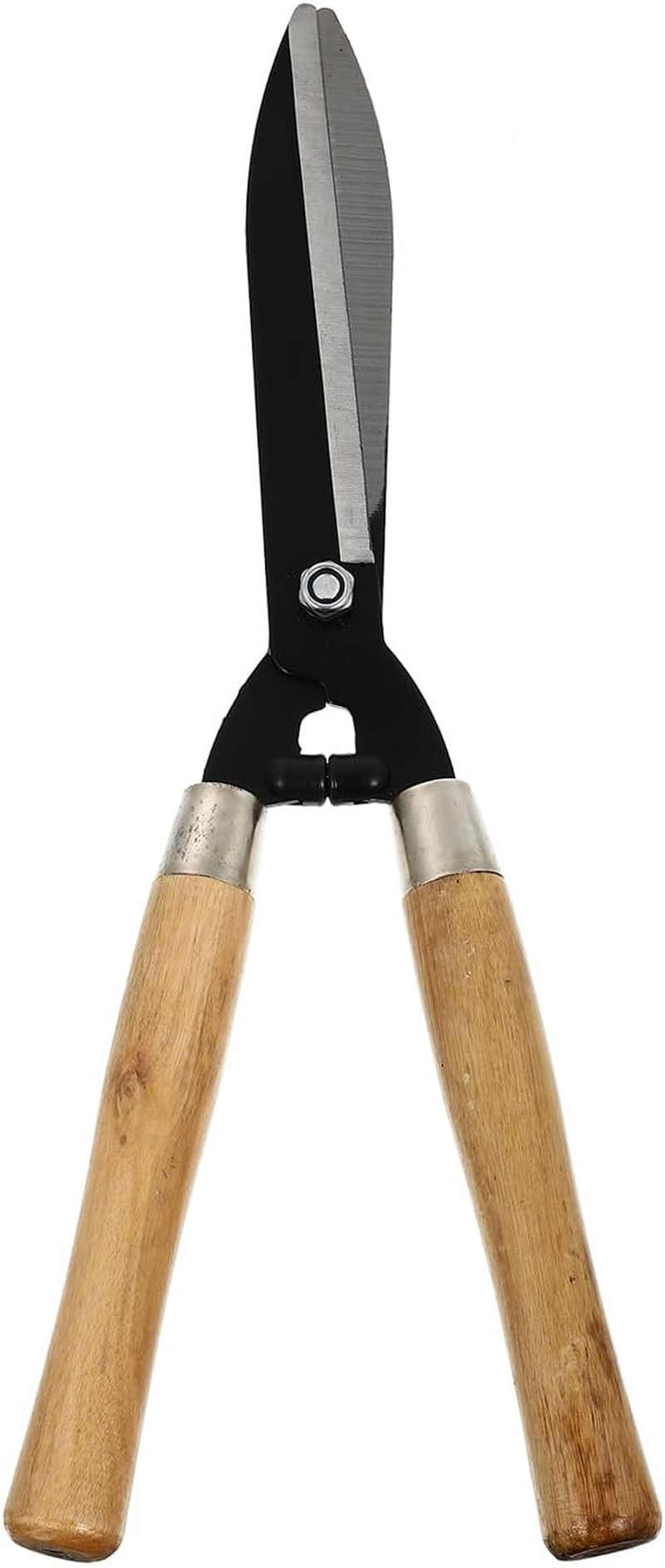 Abaodam High Carbon Steel Hedge Cutter with Wooden Handle, Pruning Shears for Gardening, Lawn and Fruit Tree Branch Scissors, Sturdy Manual Garden Tool for Backyard Hedge Trimming