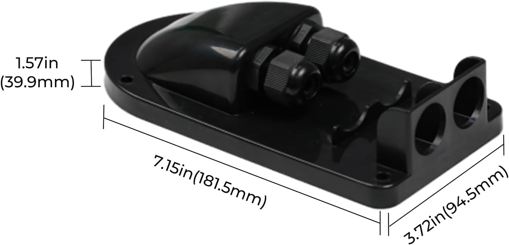 Renogy Solar Panel Cable Entry Housing Mount Housing Mount for RV, Boats, Caravans, Marine, Cable Entry Housing Mount image number 1