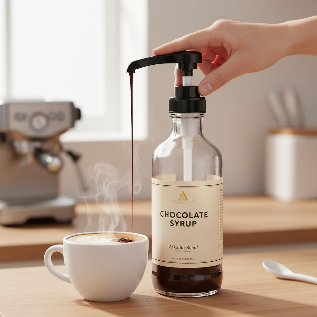 Food Grade Coffee Syrup Pump Dispenser, 750Ml and 1L Bottle Compatible, Specialized for Arkadia Style Coffee Syrup Containers image number 4