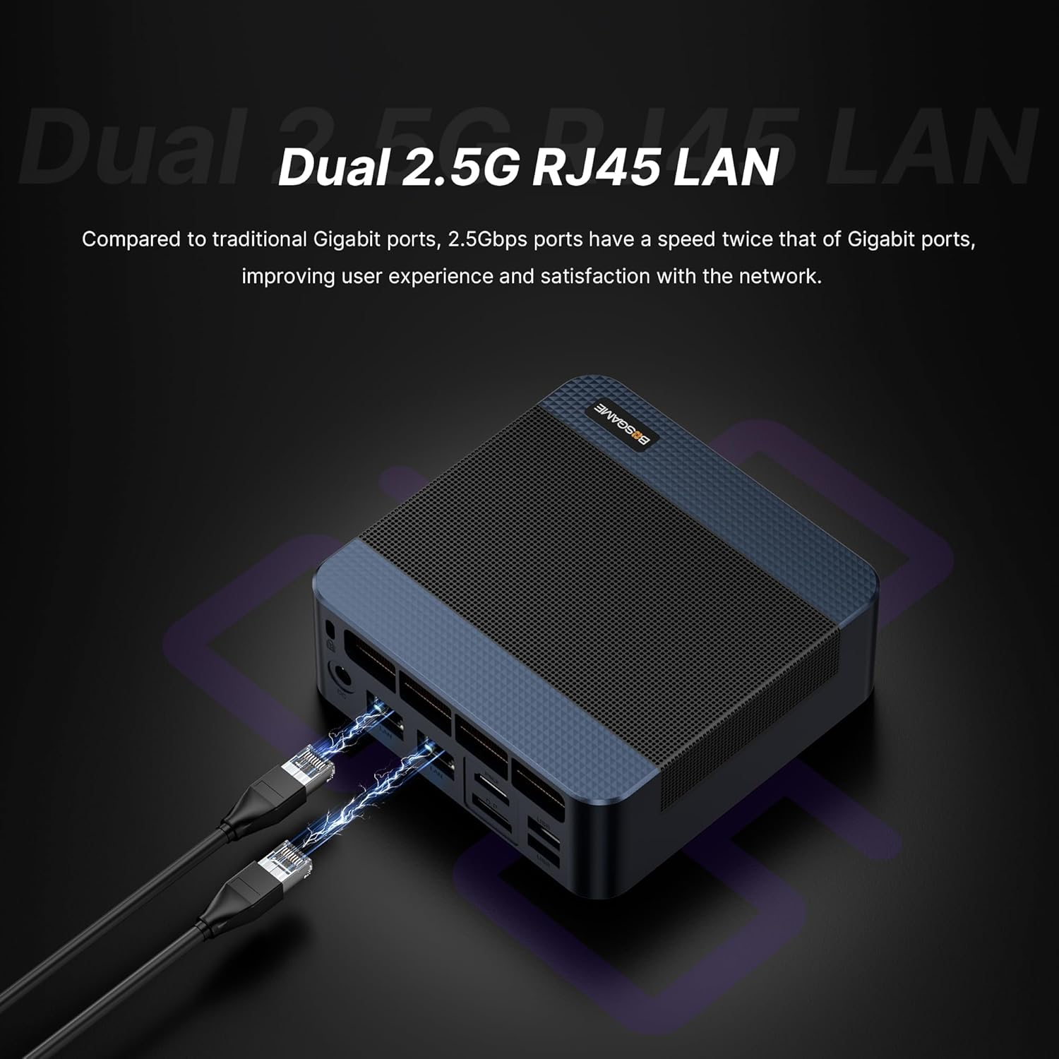 BOSGAME Oculink Gaming Mini PC AMD Ryzen 7 7840Hs(8C/16T,Up to 5.1Ghz), 32GB DDR5 5600Mhz 1TB Pcle4.0 SSD Radeon 780M Mini Desktop Computer, Quad Display Dual 2.5G LAN & Wi-Fi 6E & BT5.2 & Oculink image number 6